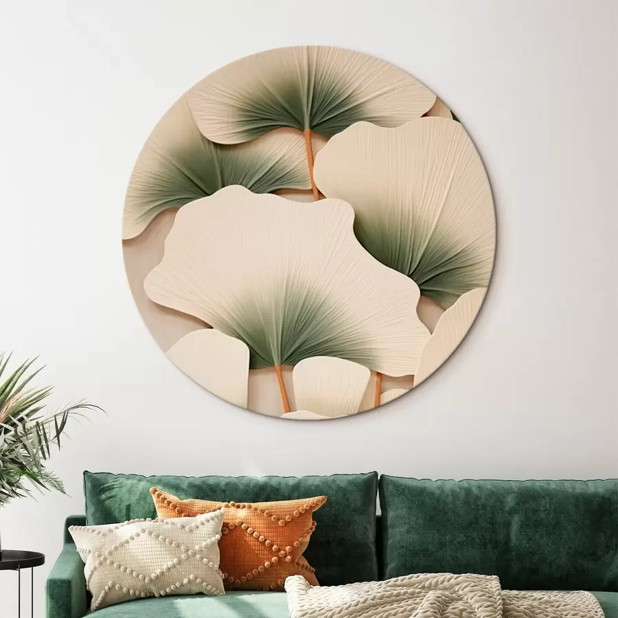  Schilderijen Decoratieve ginkgobladeren r46729