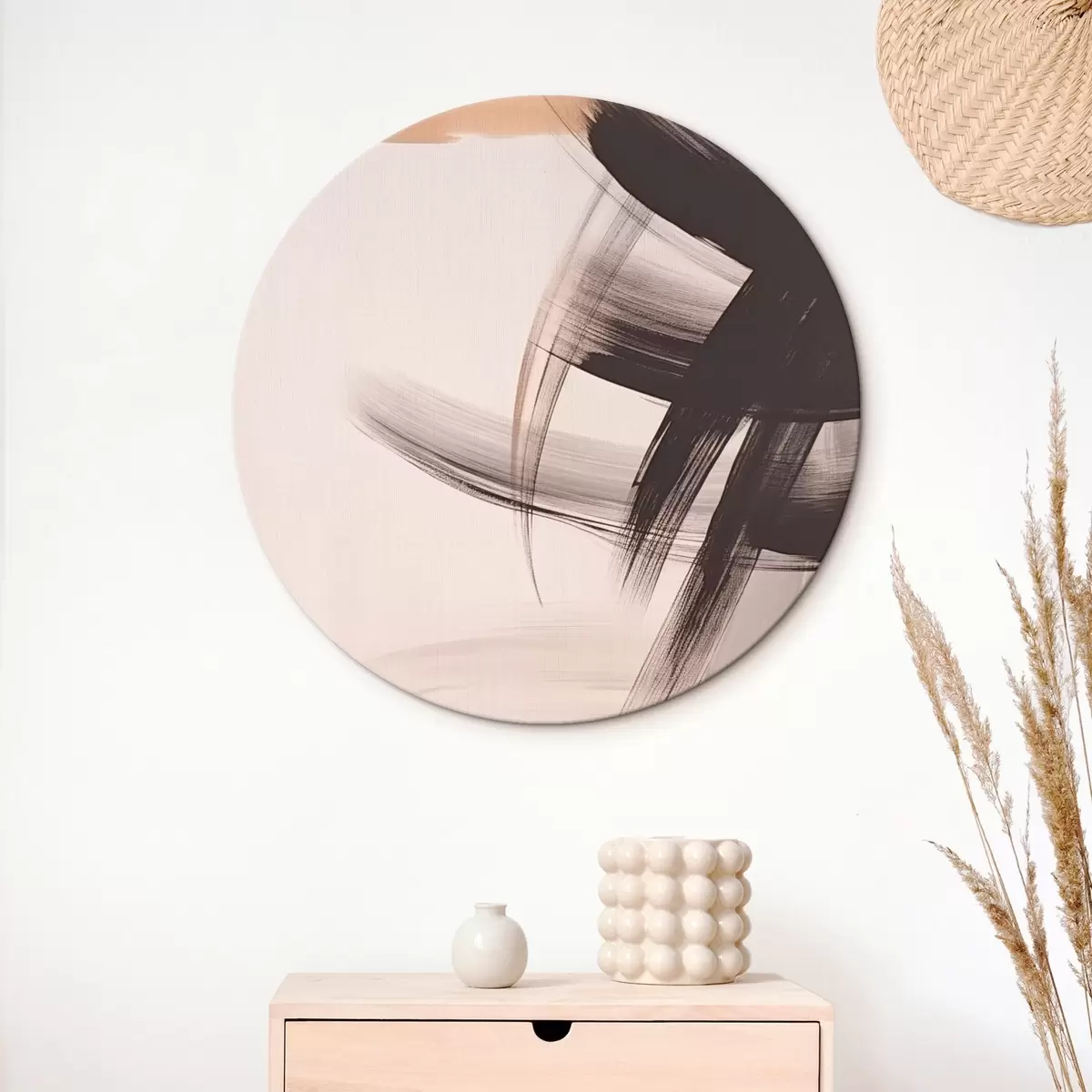 Ronde schilderijen Abstractie r46736