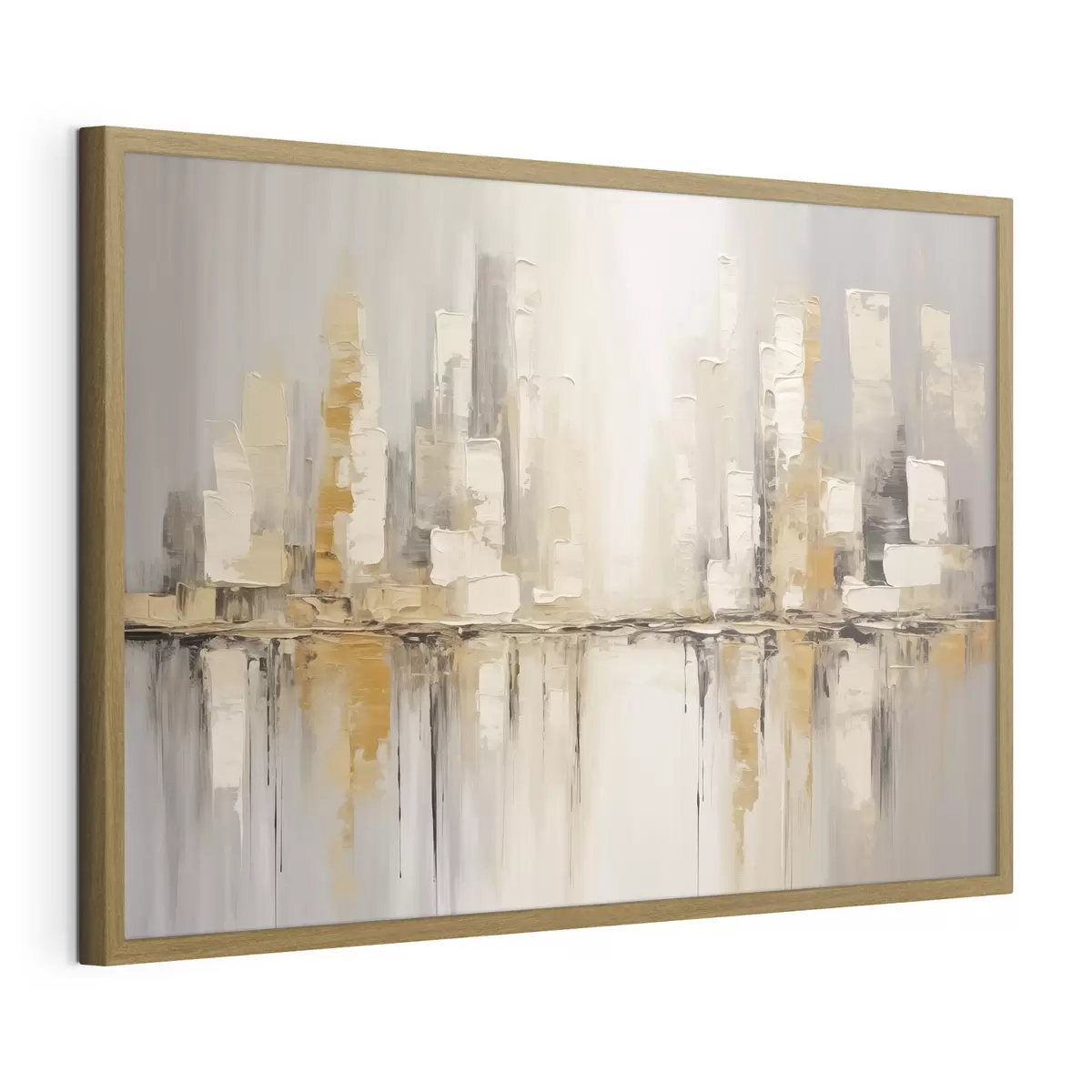 Poster Abstracte imitatie van schilderkunst in de stad f46761