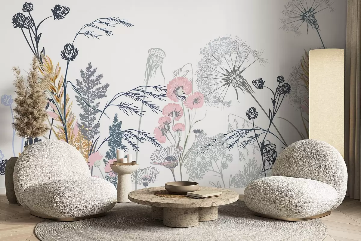 Fotobehang Wilde bloemen w04943v2