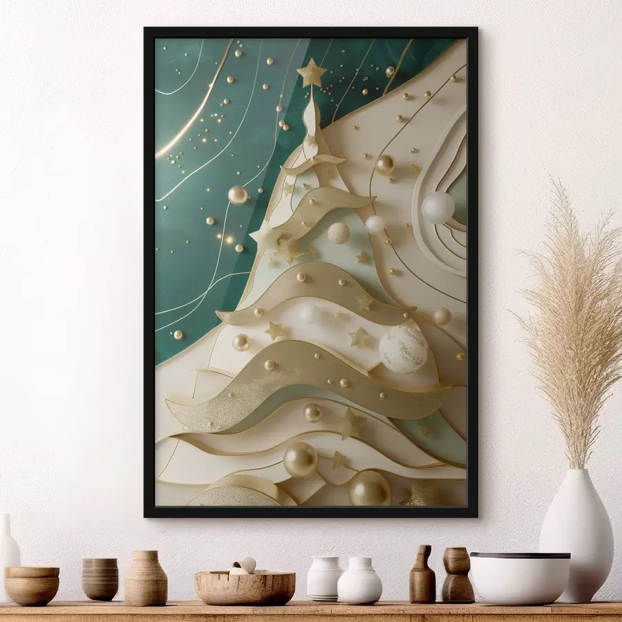 Fotobehang Kerstboom f46795