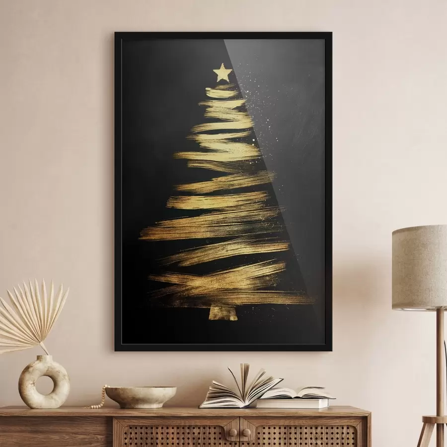 Fotobehang Kerstboom f46796