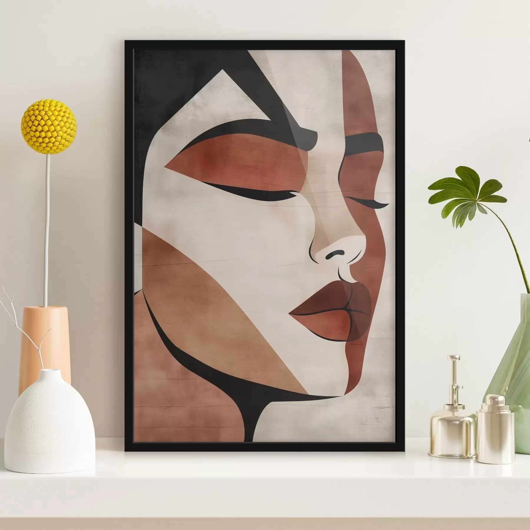 Fotobehang Vrouwengezicht f46797