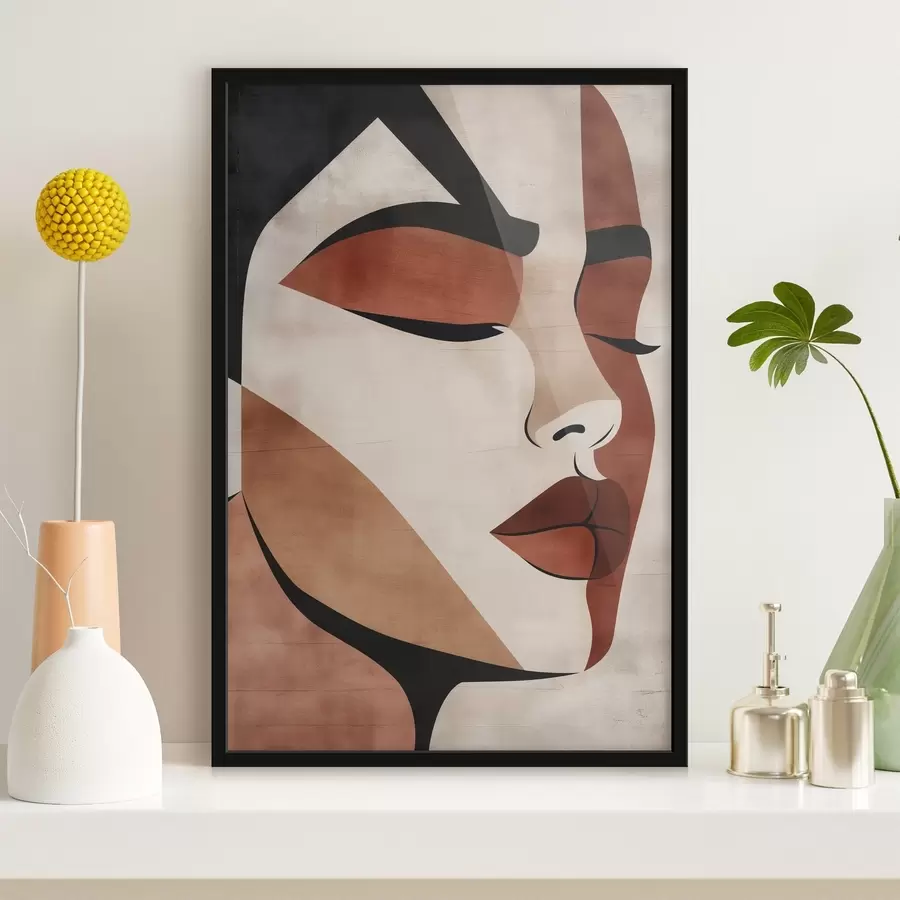 Fotobehang Vrouwengezicht f46797