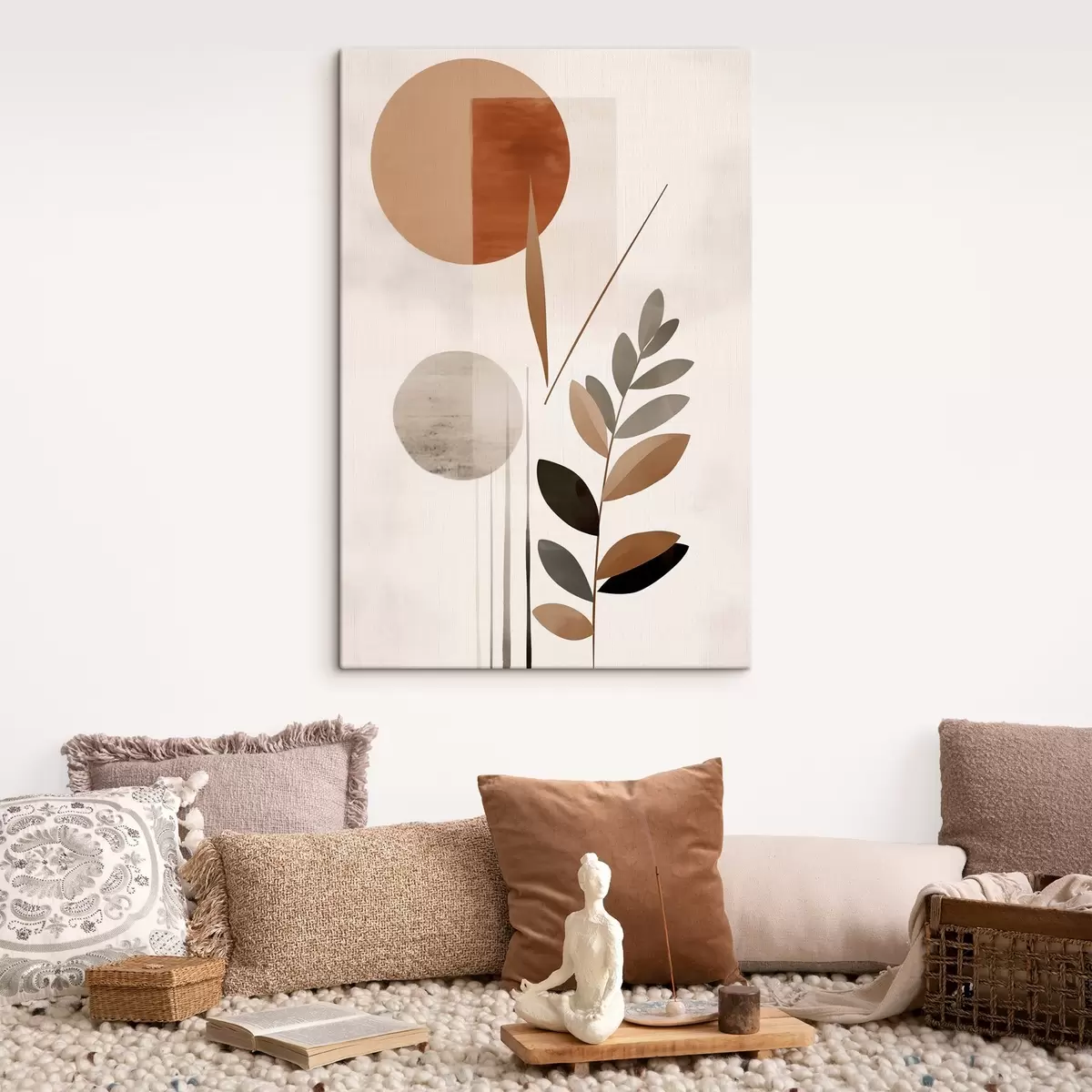  Schilderijen Abstractie met een plant s46781