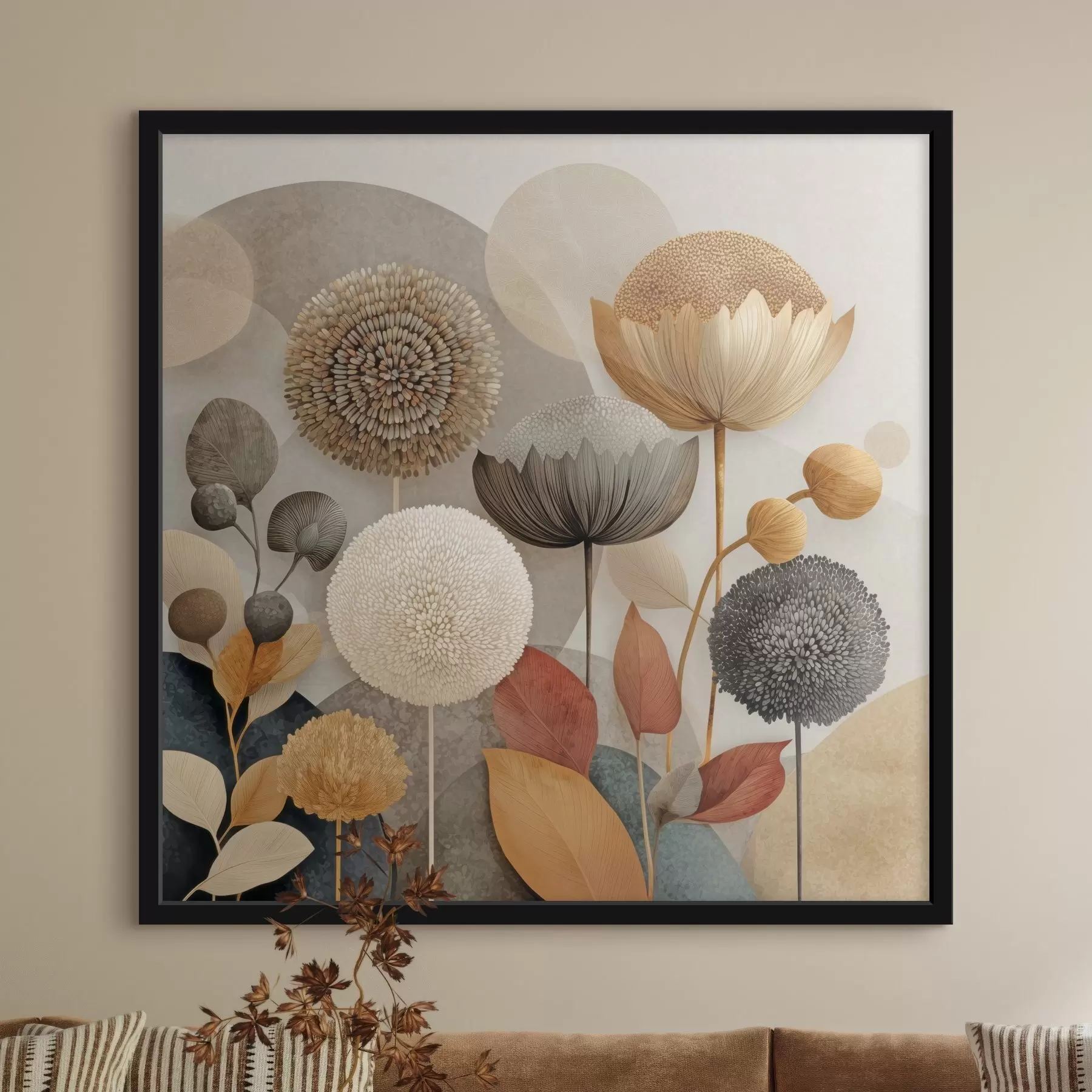 Fotobehang Abstracte bloemen f46788