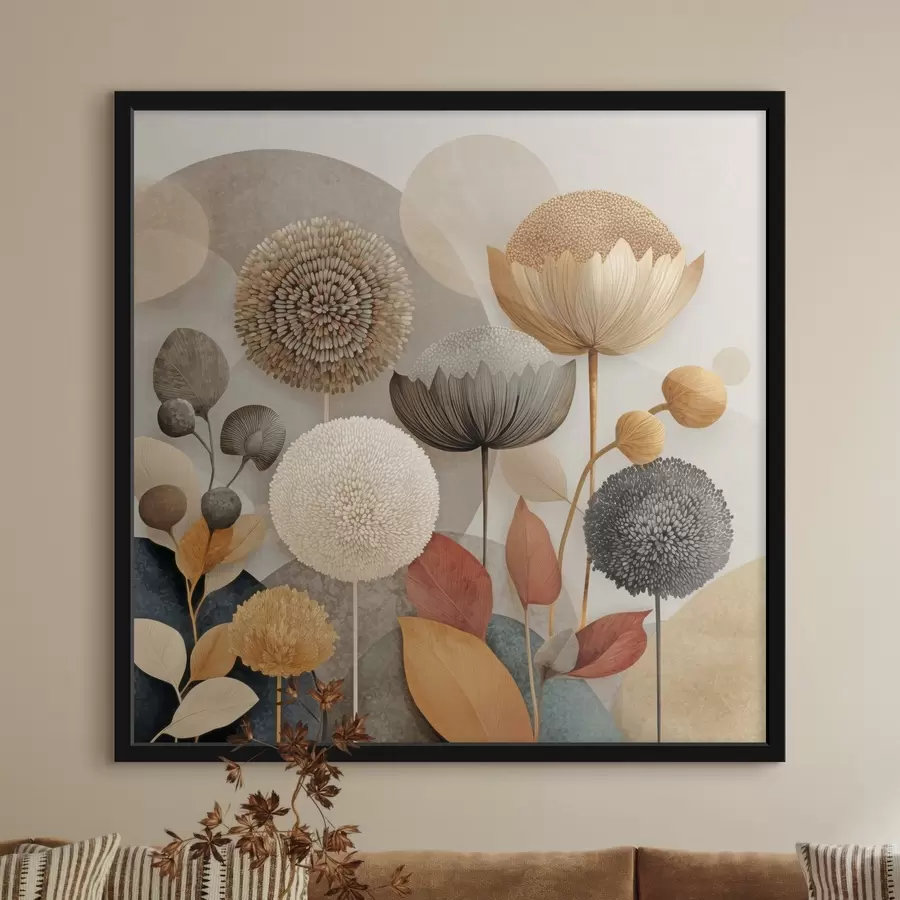 Fotobehang Abstracte bloemen f46788