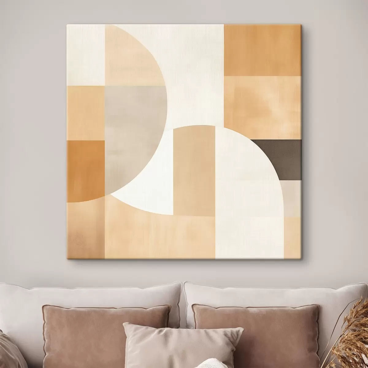  Schilderijen Decoratieve heuvels in artistieke stijl s46651