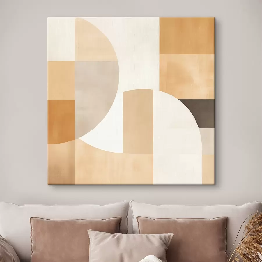  Schilderijen Decoratieve heuvels in artistieke stijl s46651