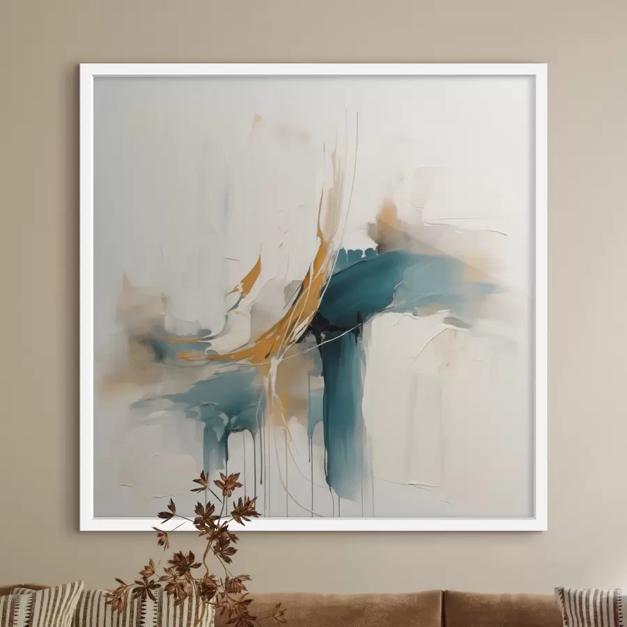 Fotobehang Dynamische abstractie met gestructureerde elementen f46657