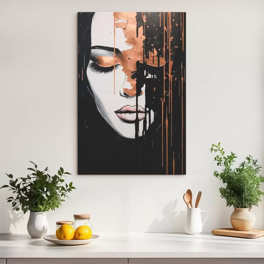  Schilderijen Abstract portret van een meisje s46803