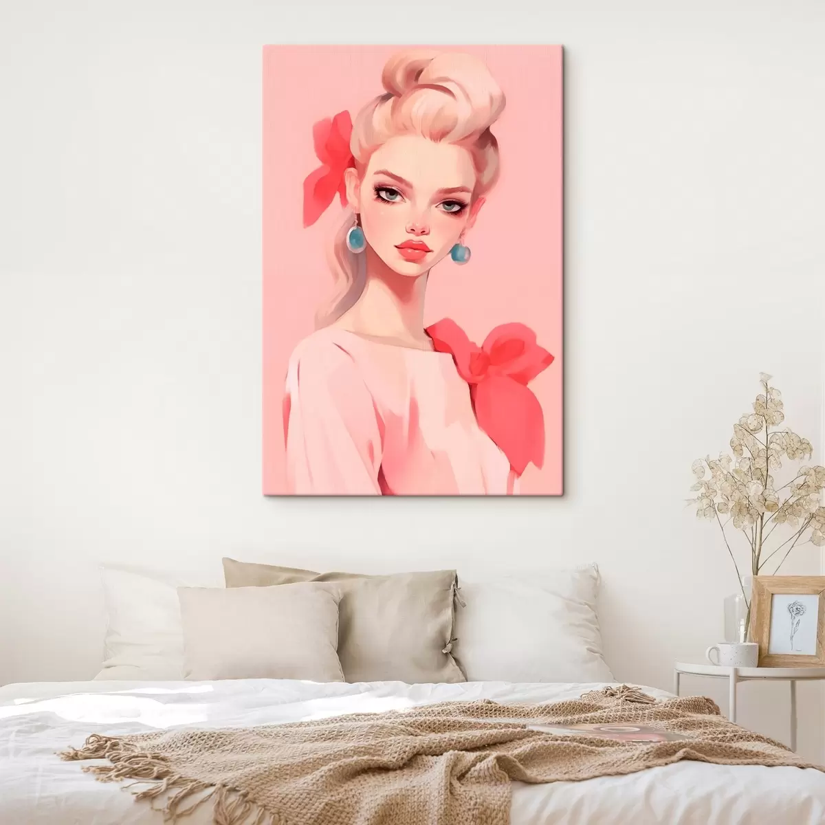  Schilderijen Meisje in het roze s46804