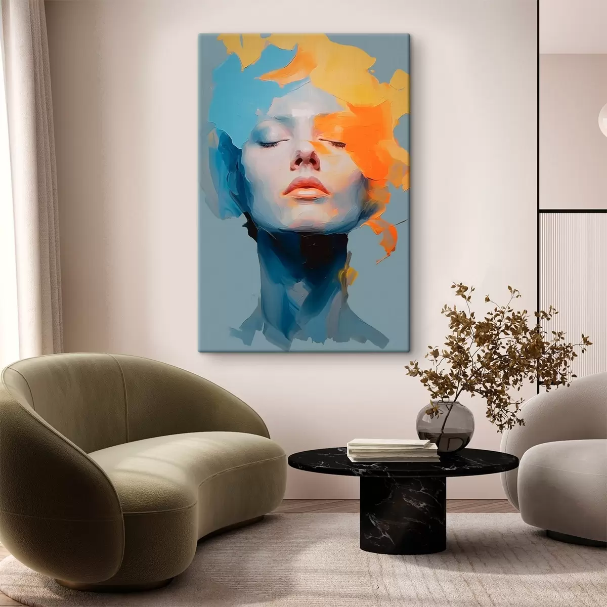  Schilderijen Meisje in verf s46810