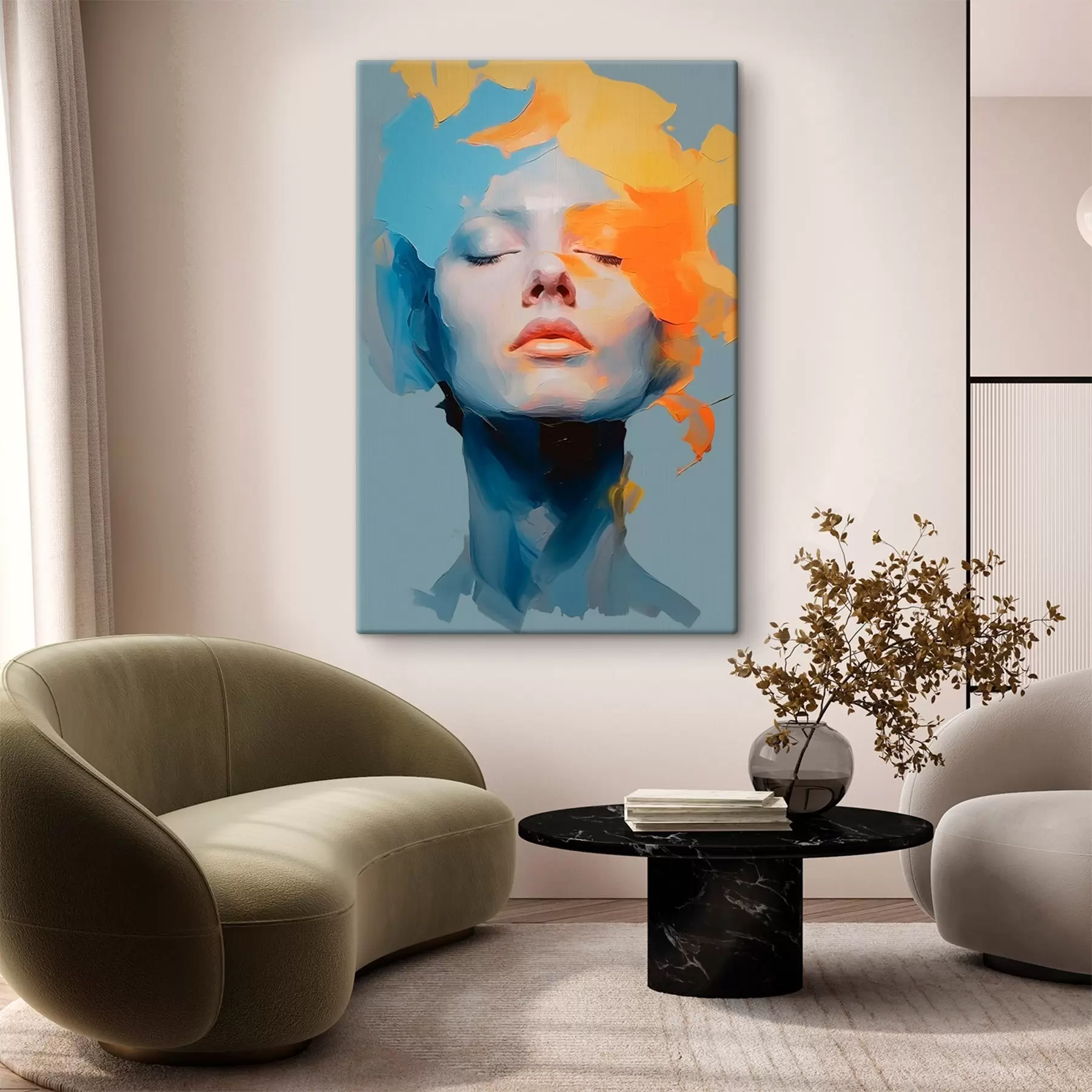  Schilderijen Meisje in verf s46810