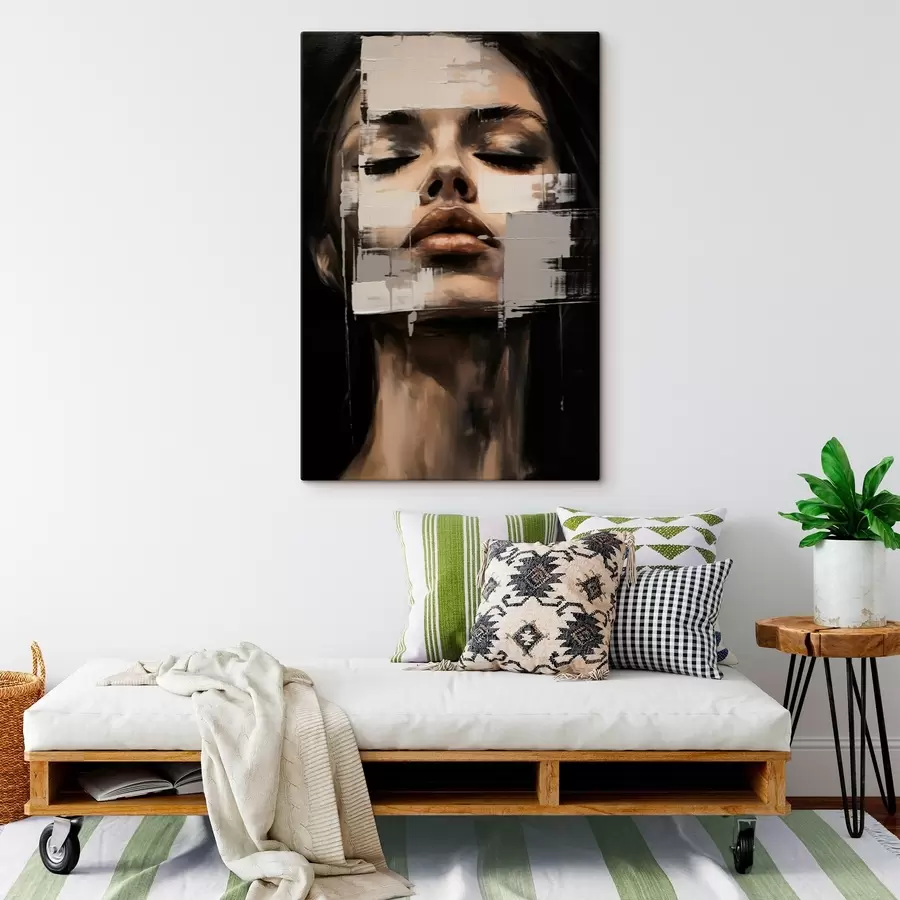  Schilderijen Abstract portret met vervagingseffect  s46811