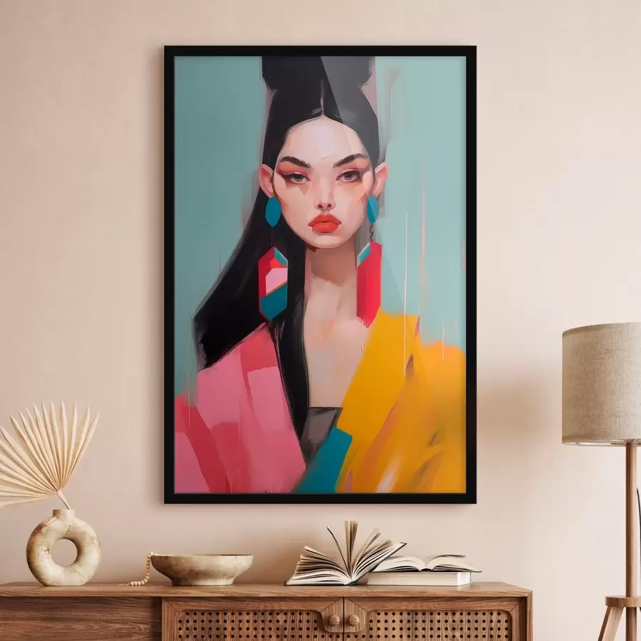 Fotobehang Abstract mode portret f46808