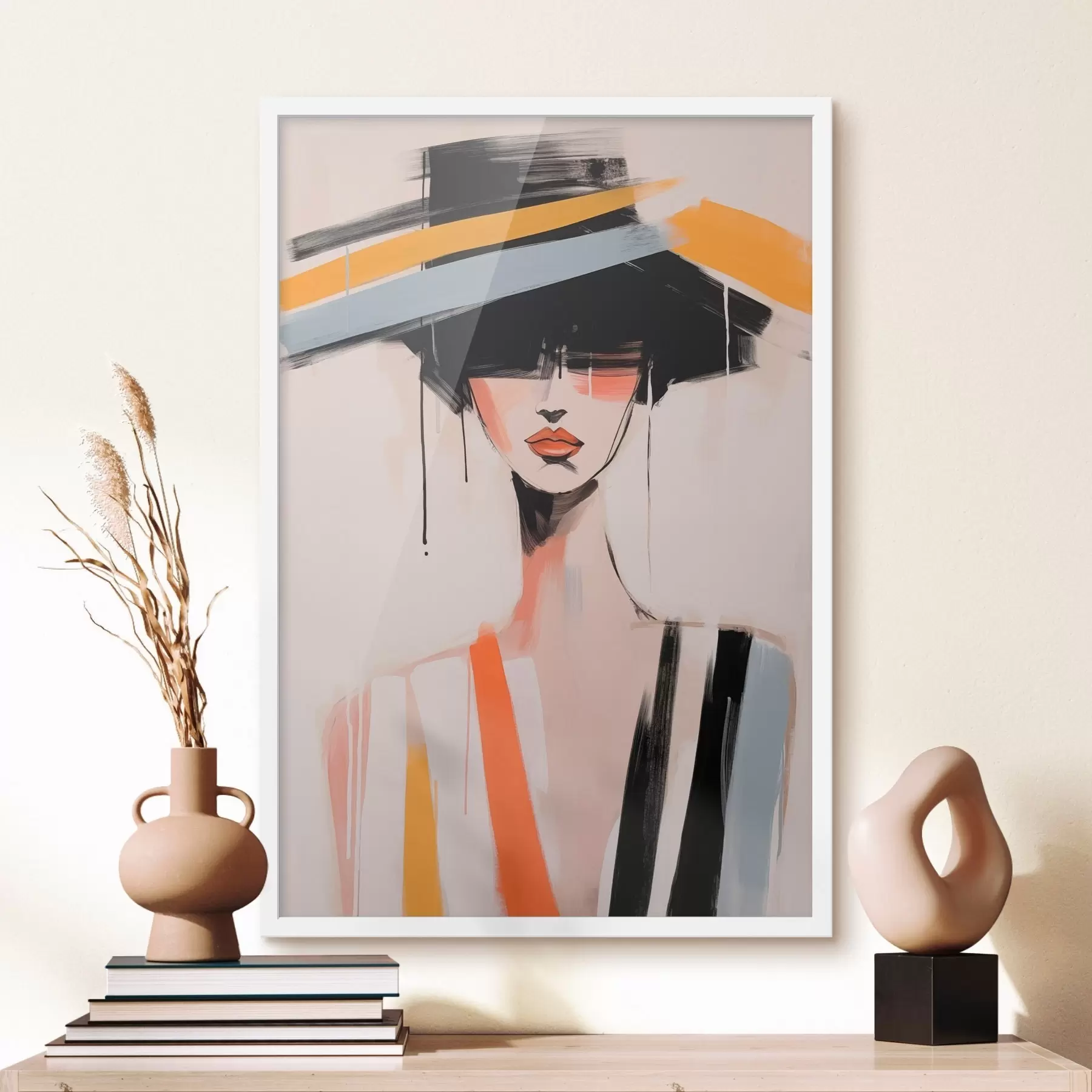 Fotobehang Kubistisch portret f46809