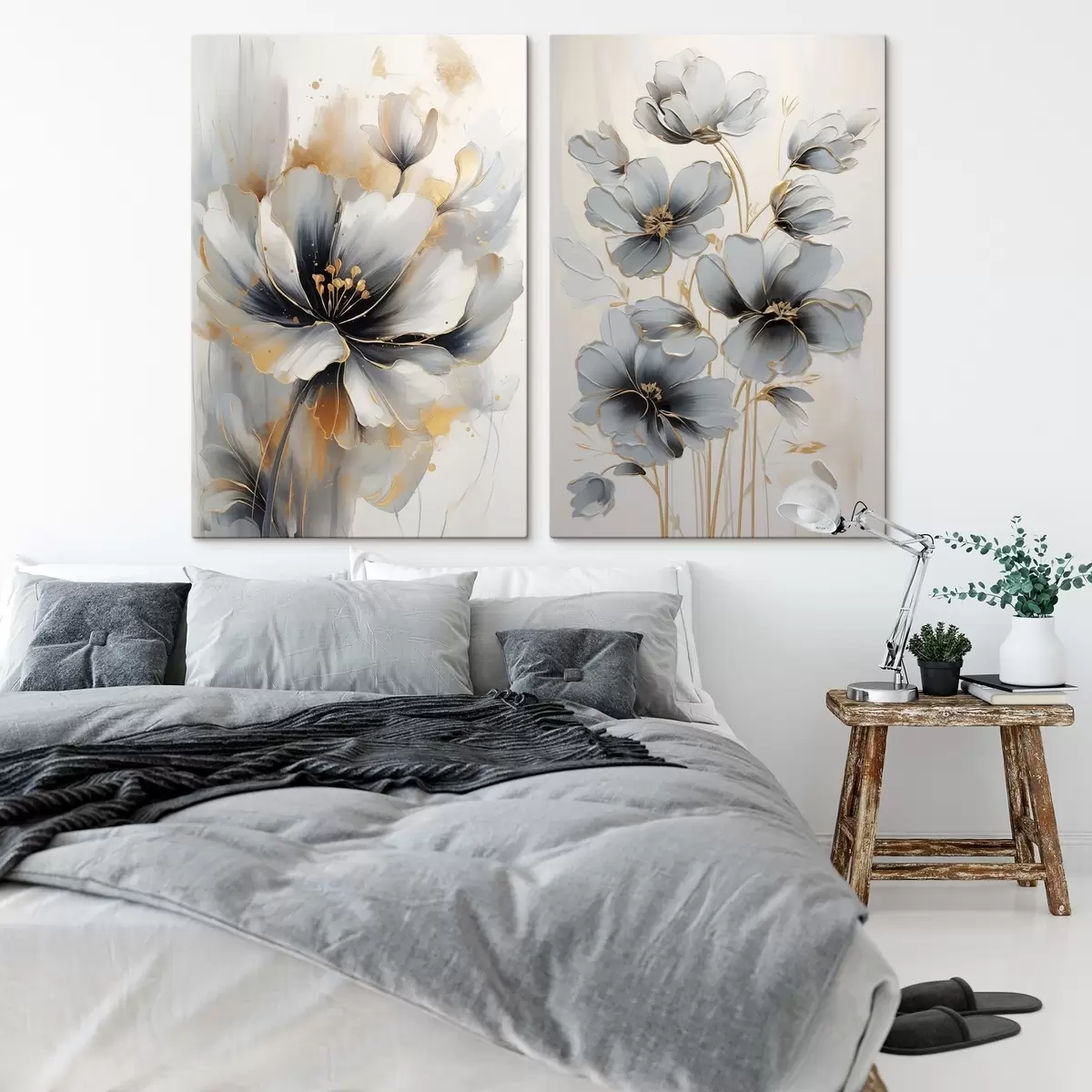  Schilderijen Abstracte bloemen m01043