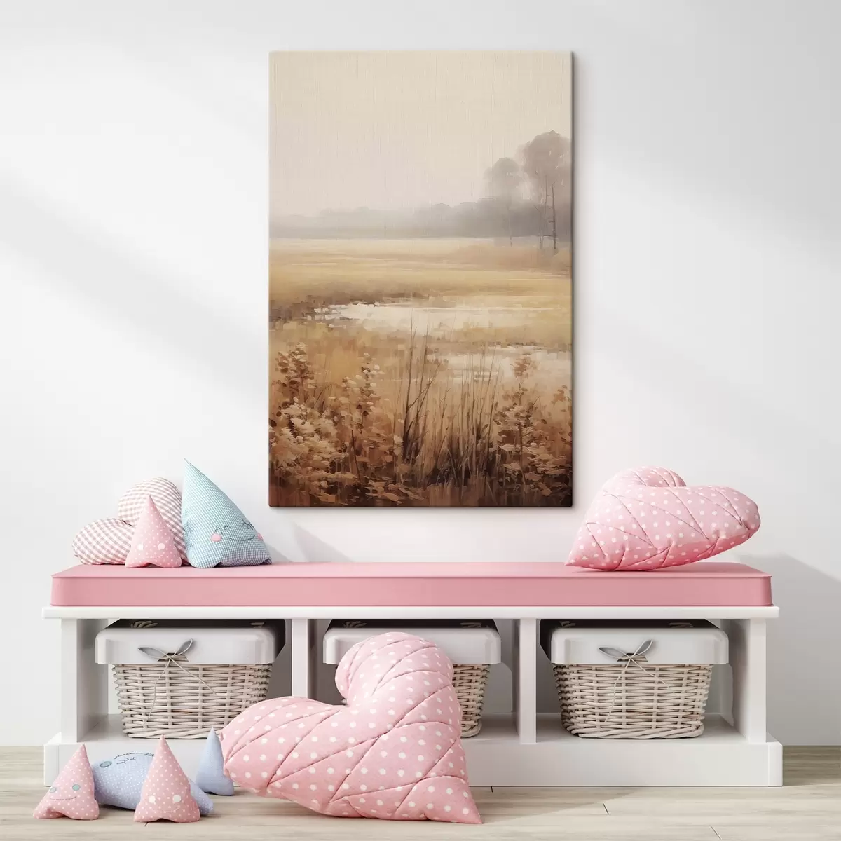  Schilderijen Gedroogde bloemen in een veld s46780