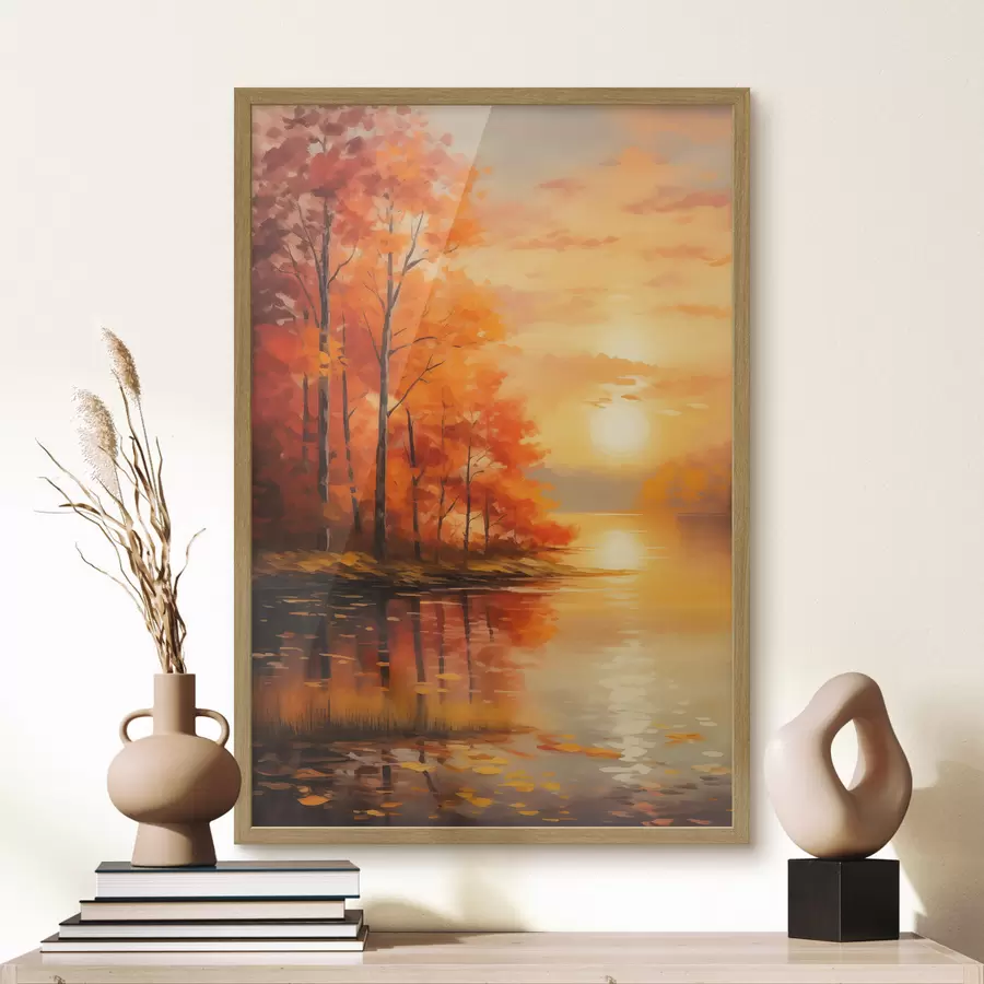 Fotobehang Herfstbos f46771