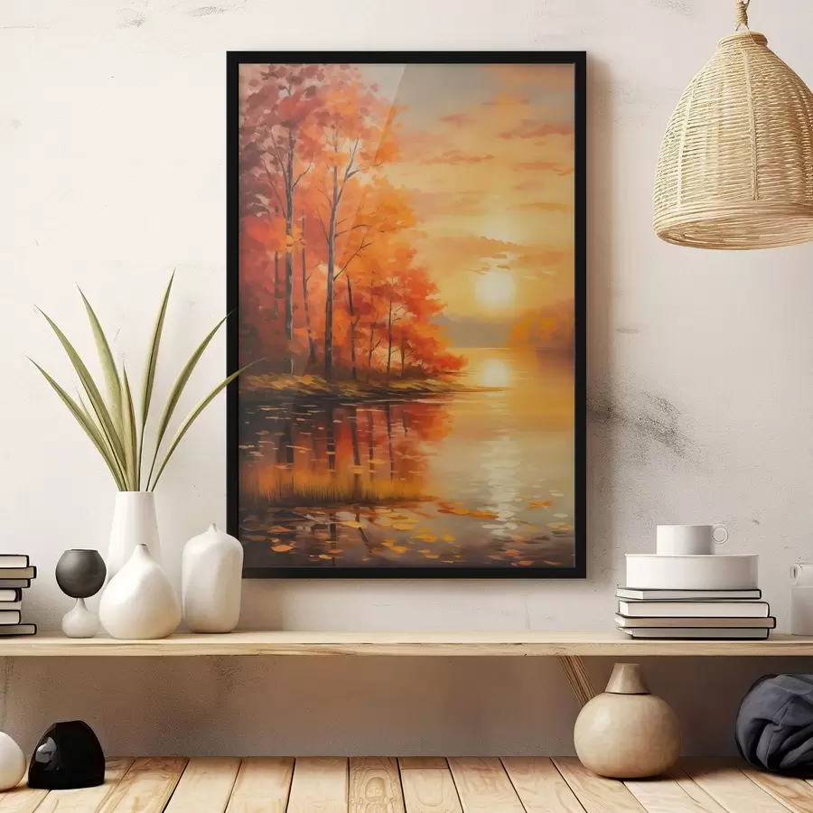 Fotobehang Herfstbos f46771