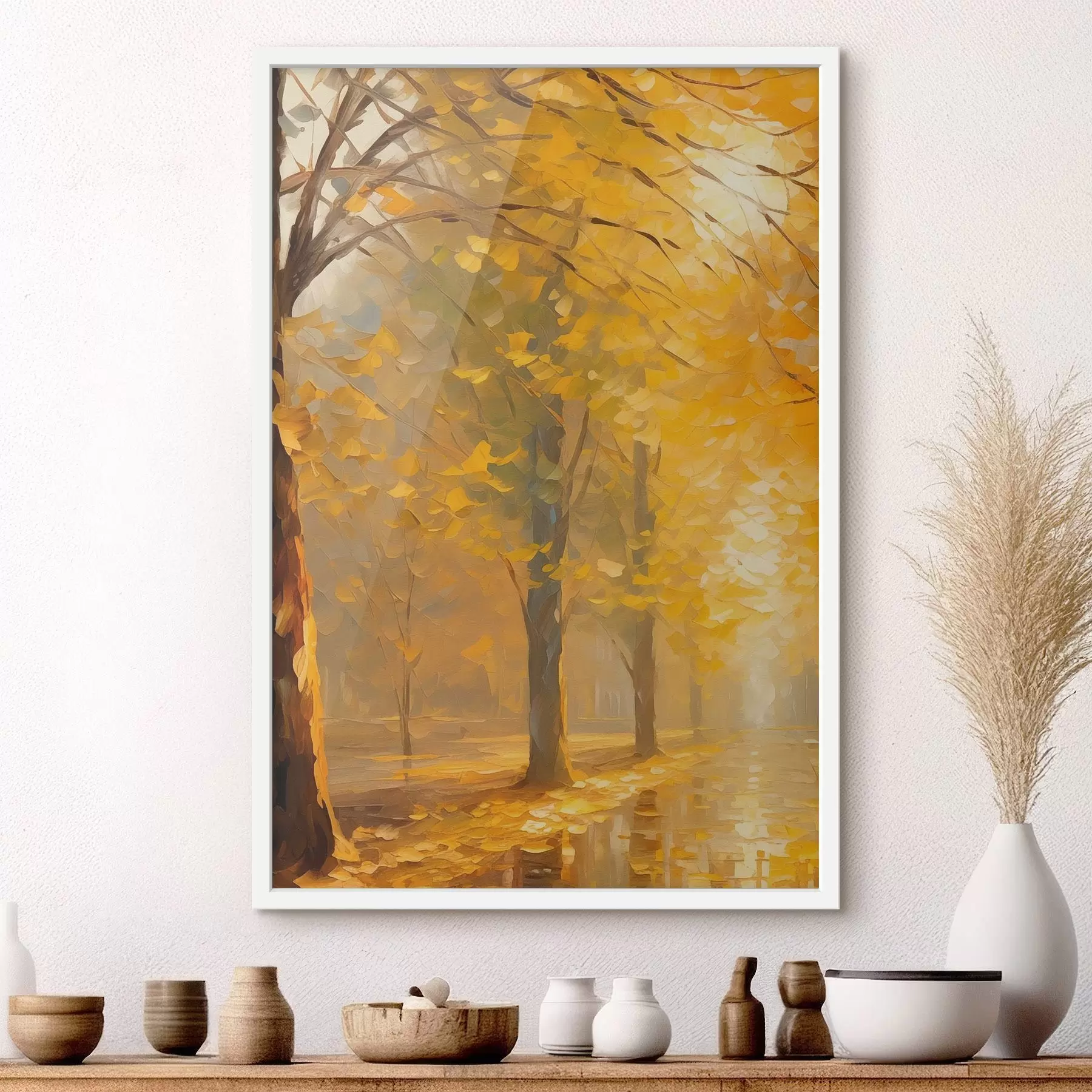 Fotobehang Herfstpark f46777