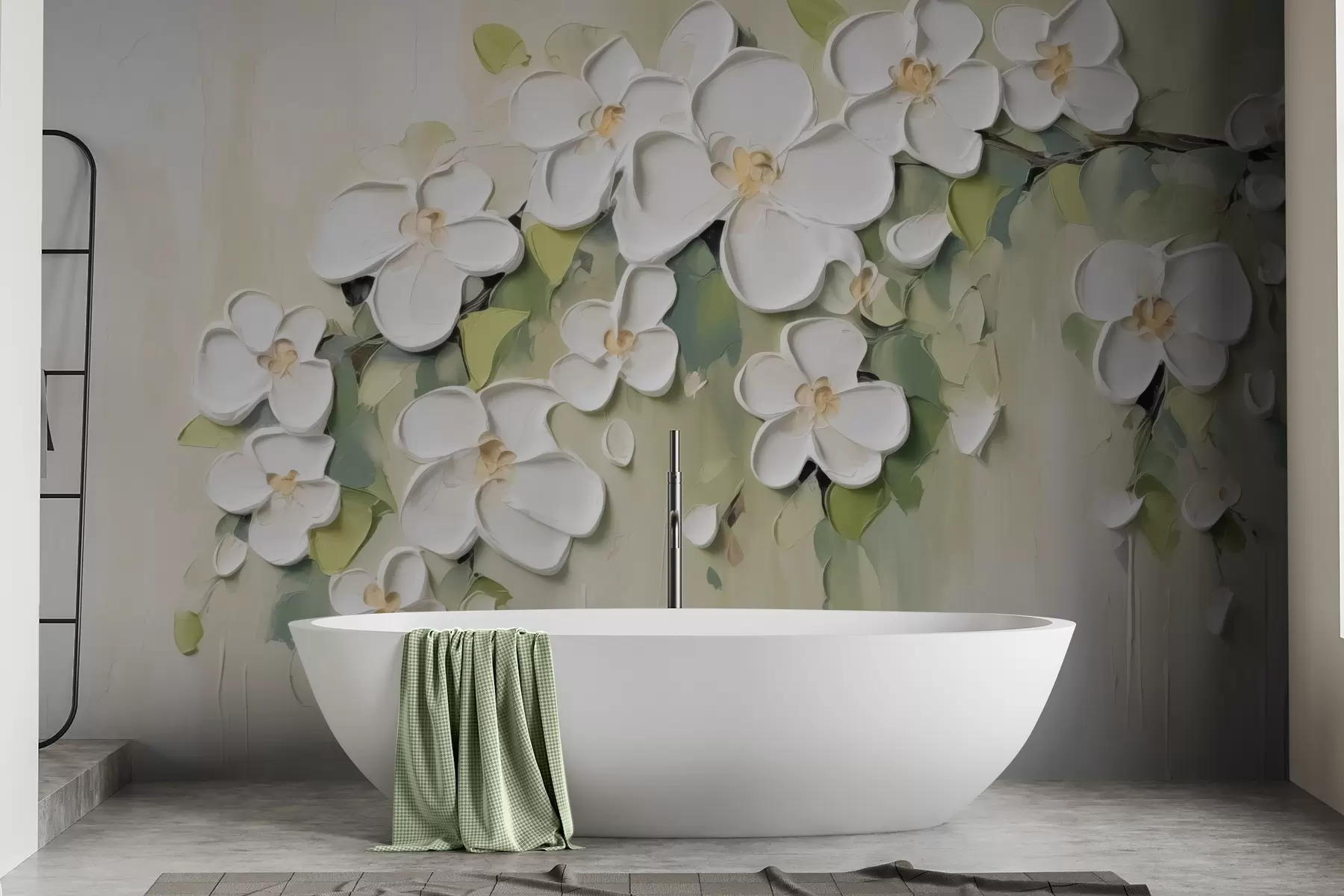 Fotobehang Een tak met bloemen w04978