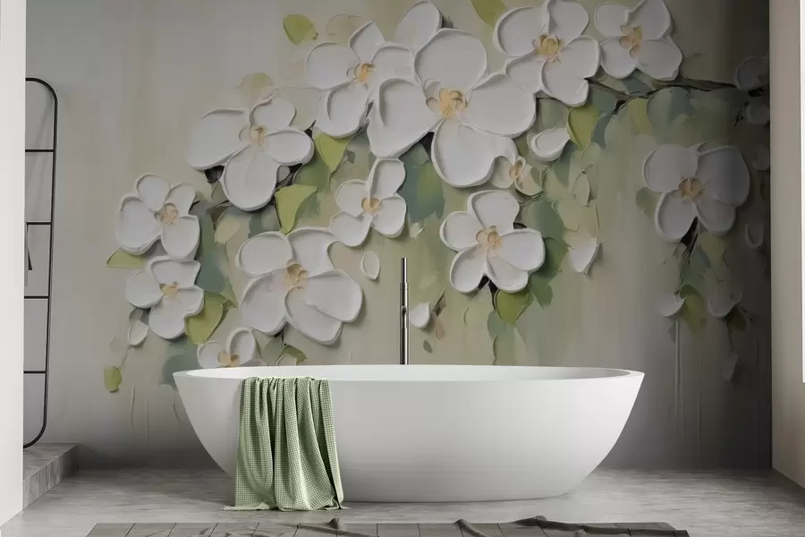 Fotobehang Een tak met bloemen w04978