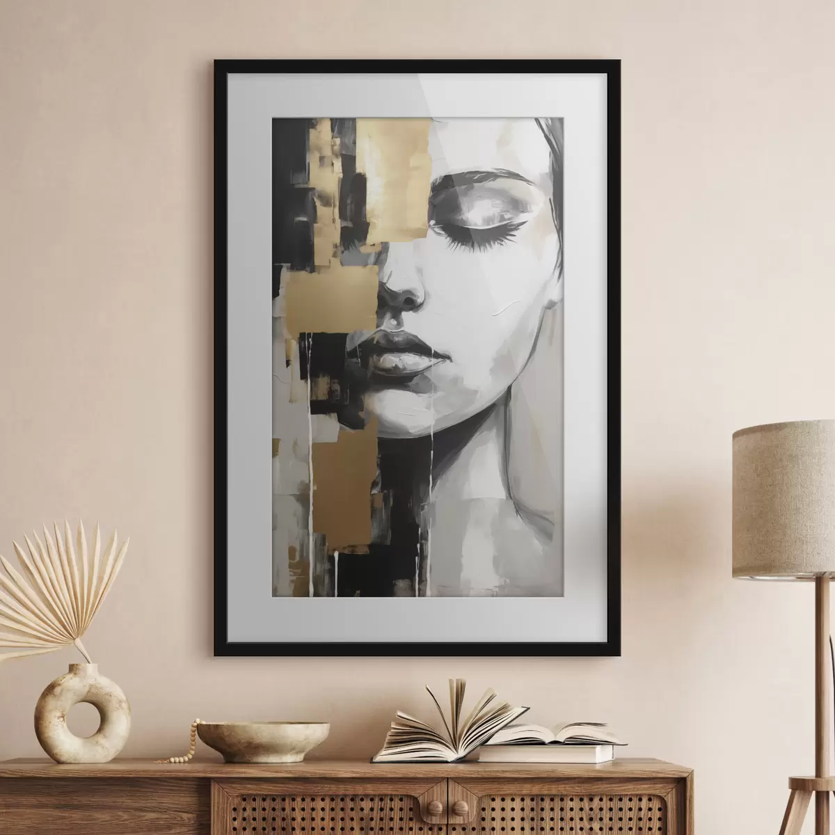 Poster Abstract portret f46842