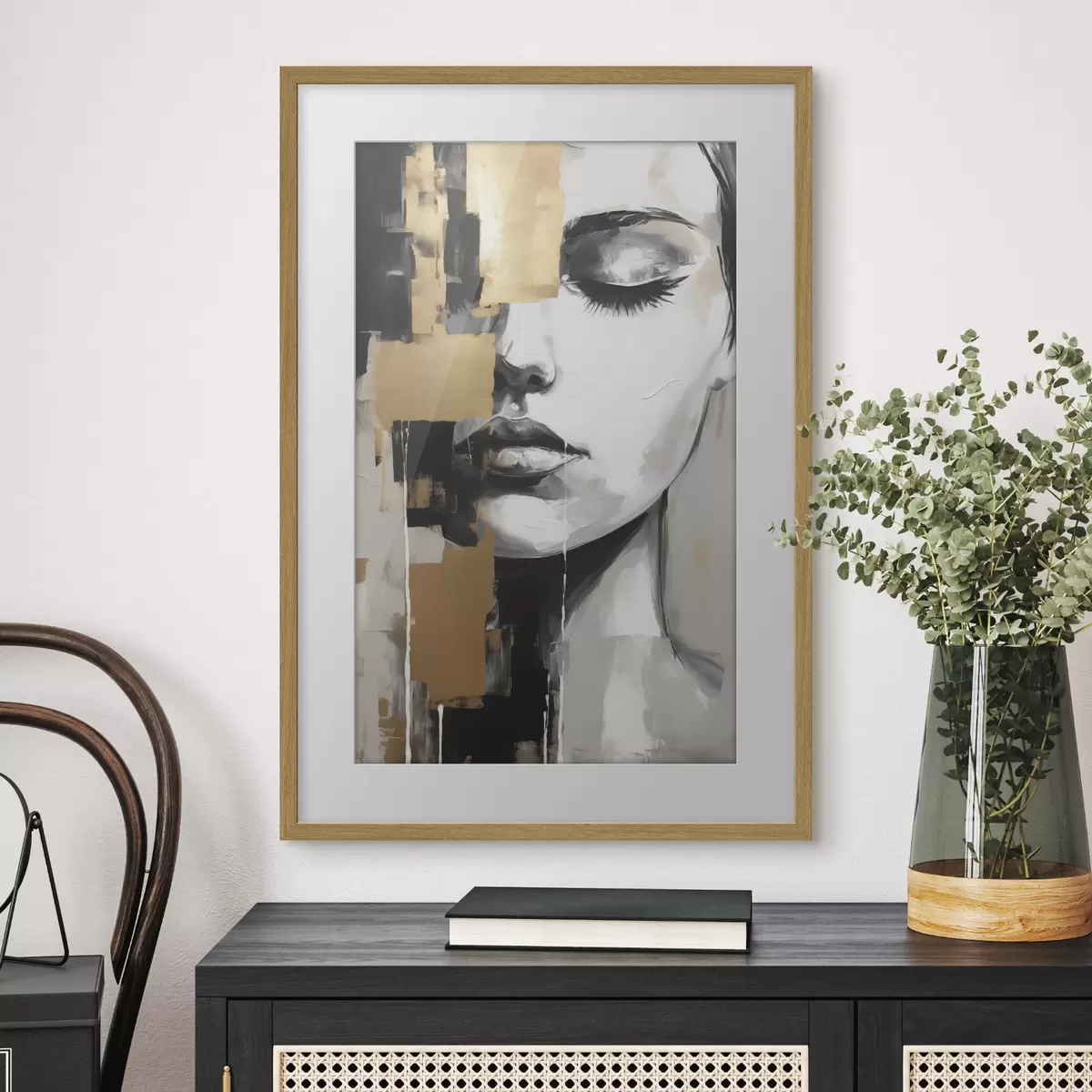 Poster Abstract portret f46842