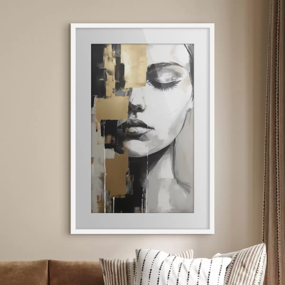Poster Abstract portret f46842