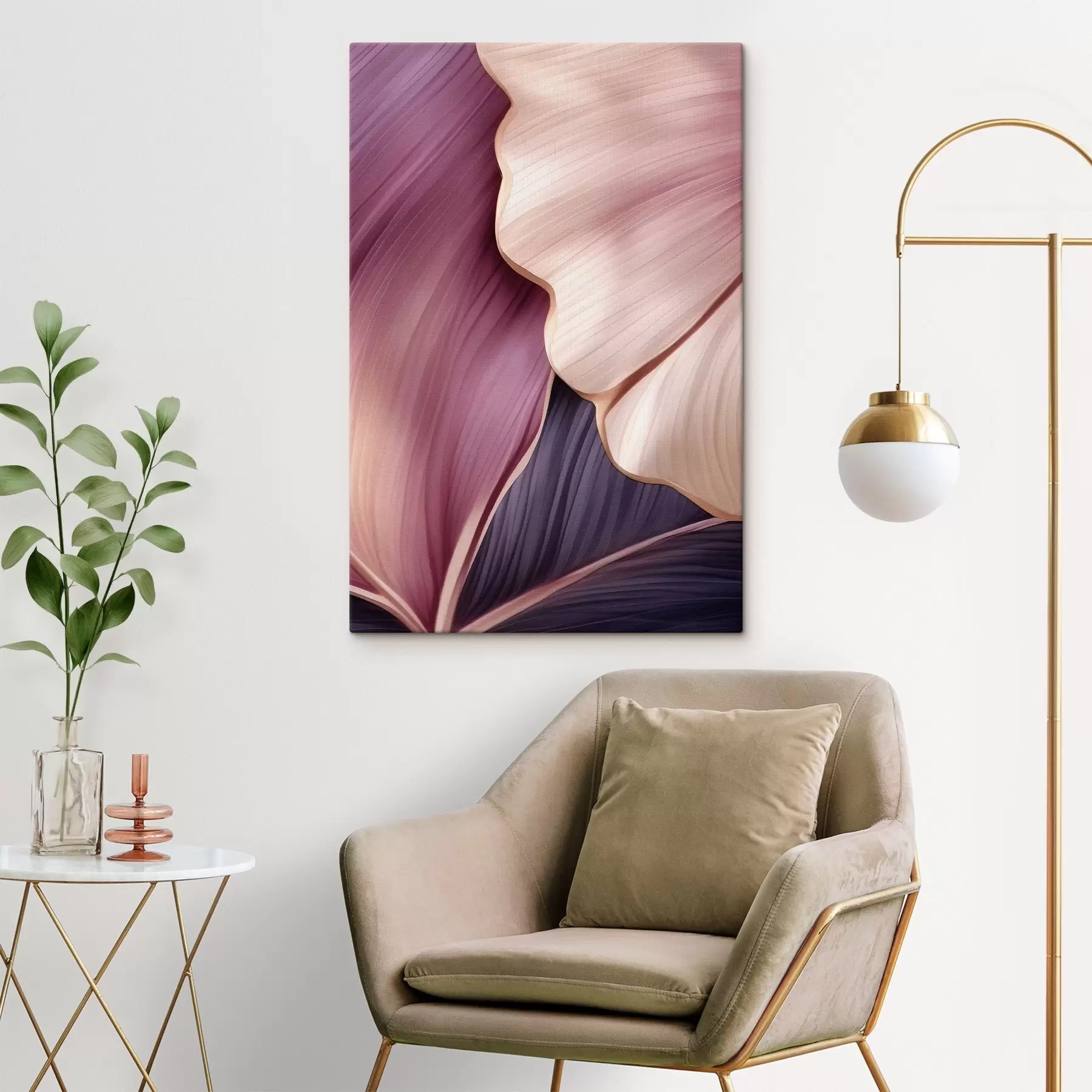  Schilderijen Abstracte bladeren s46872