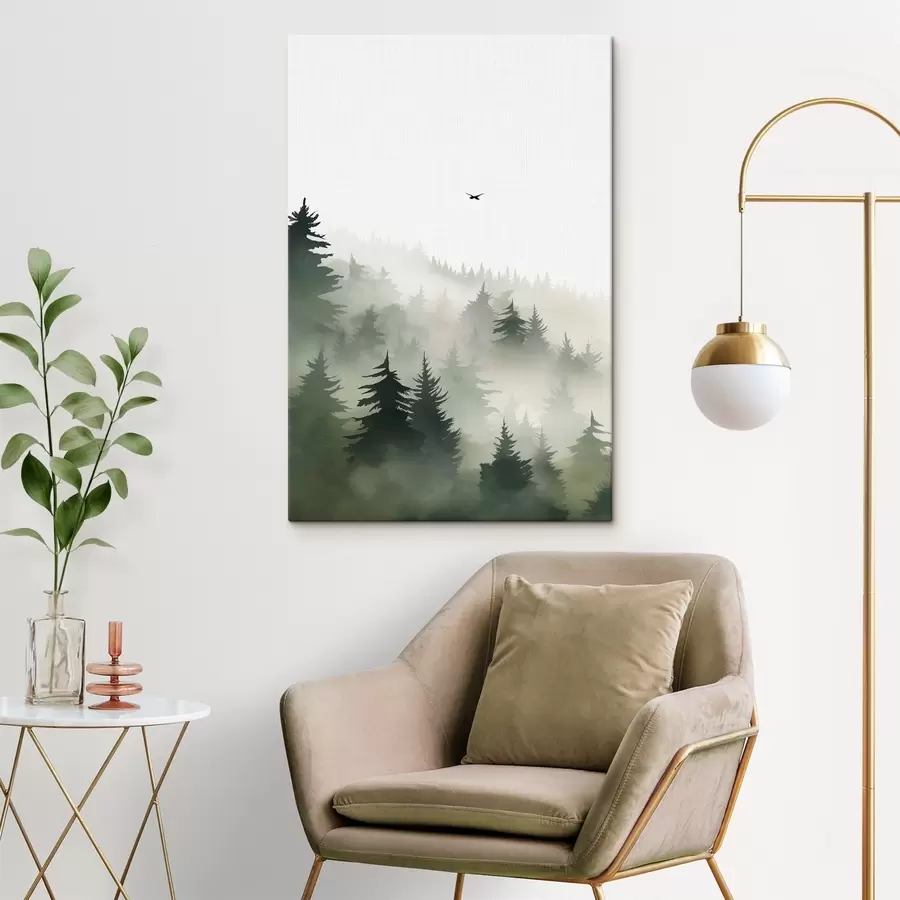  Schilderijen Bos in de mist s46875