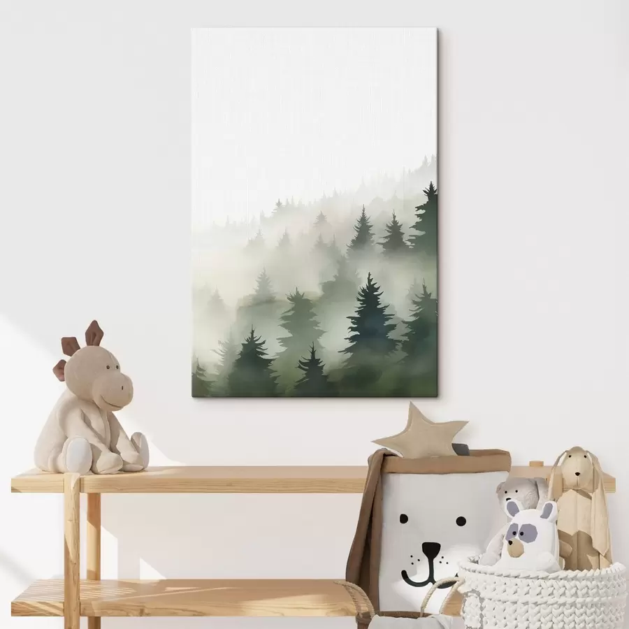  Schilderijen Mistig bos s46876