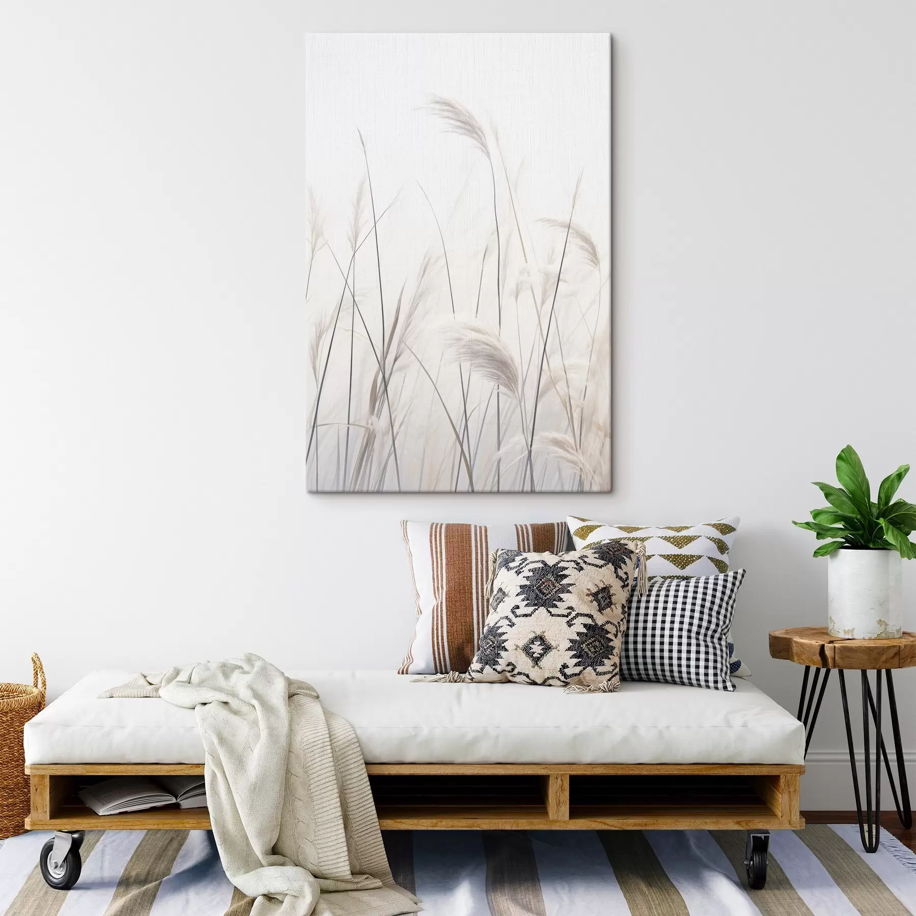  Schilderijen Planten op een lichte achtergrond s46883