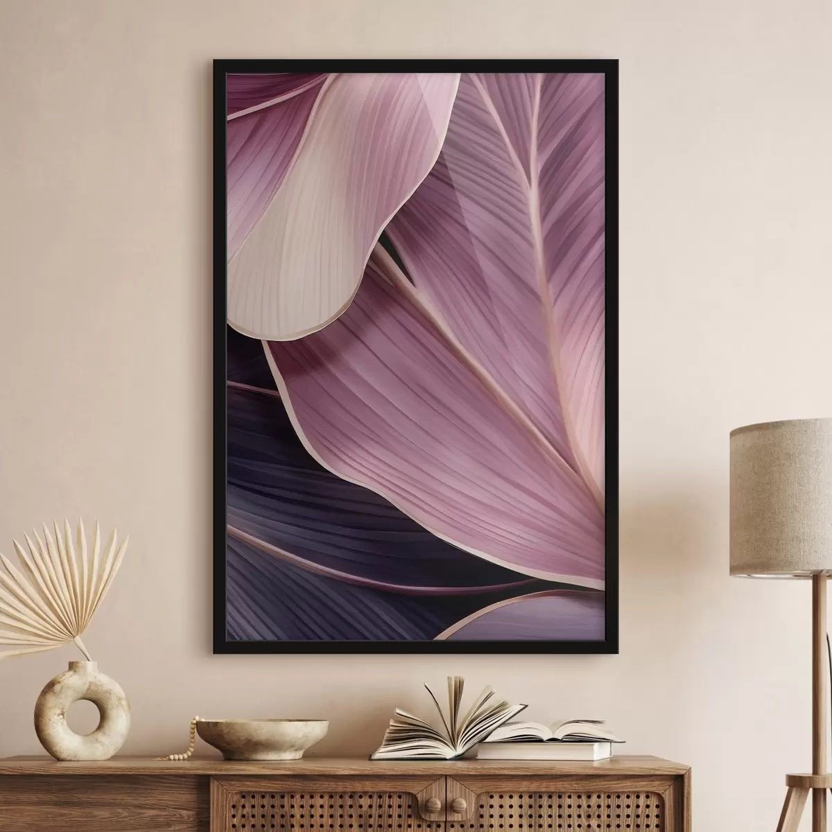 Poster Abstracte bladeren f46871