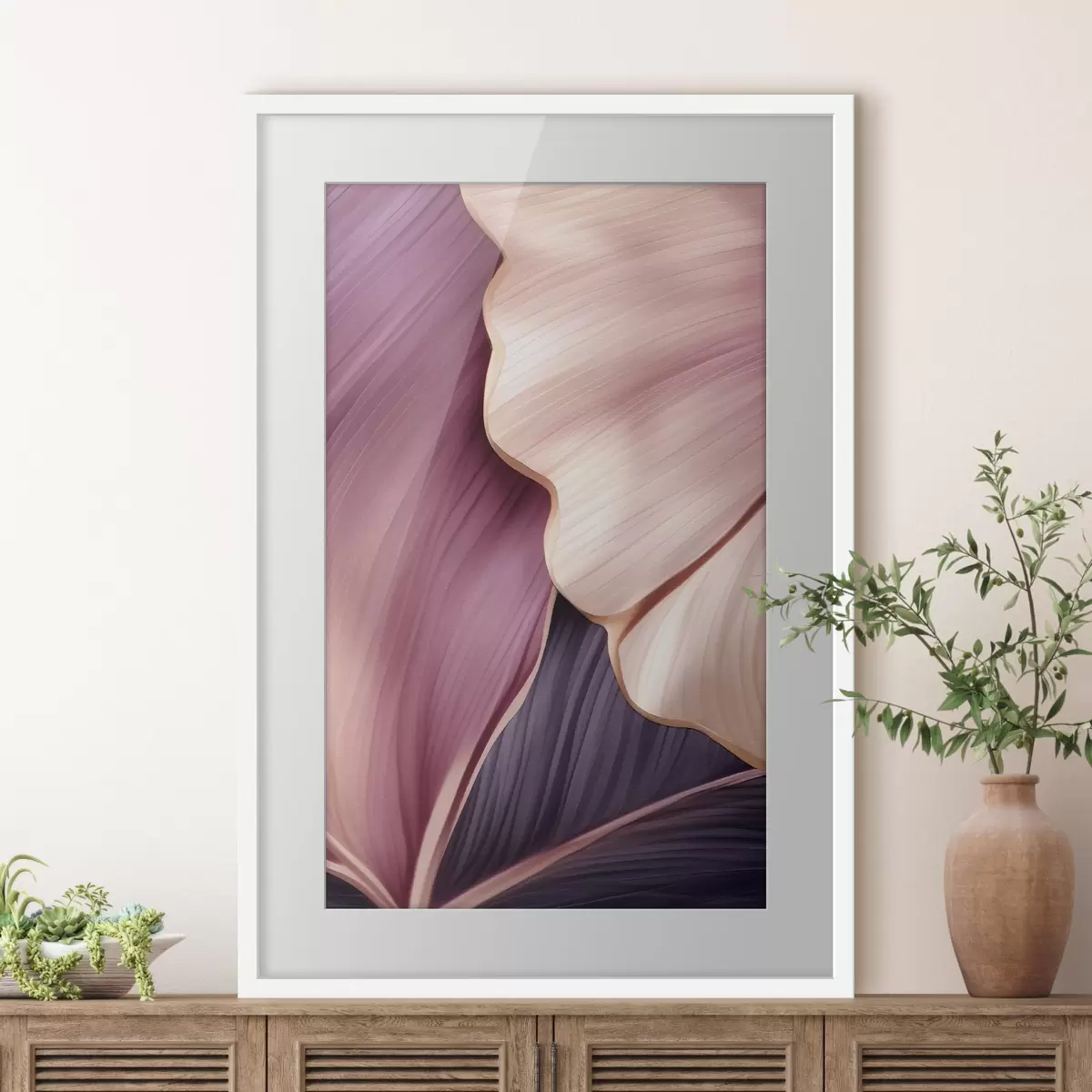 Poster Abstracte bladeren f46872