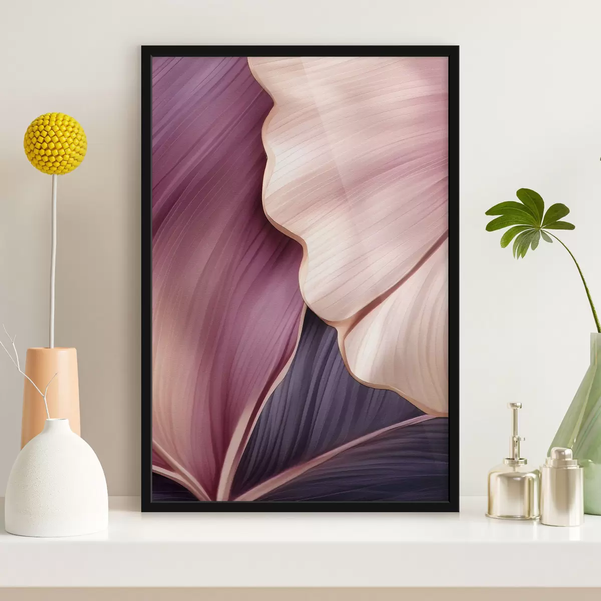 Poster Abstracte bladeren f46872