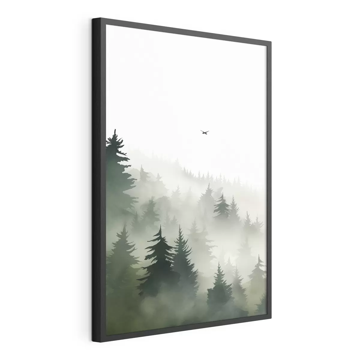 Poster Bos in de mist f46875
