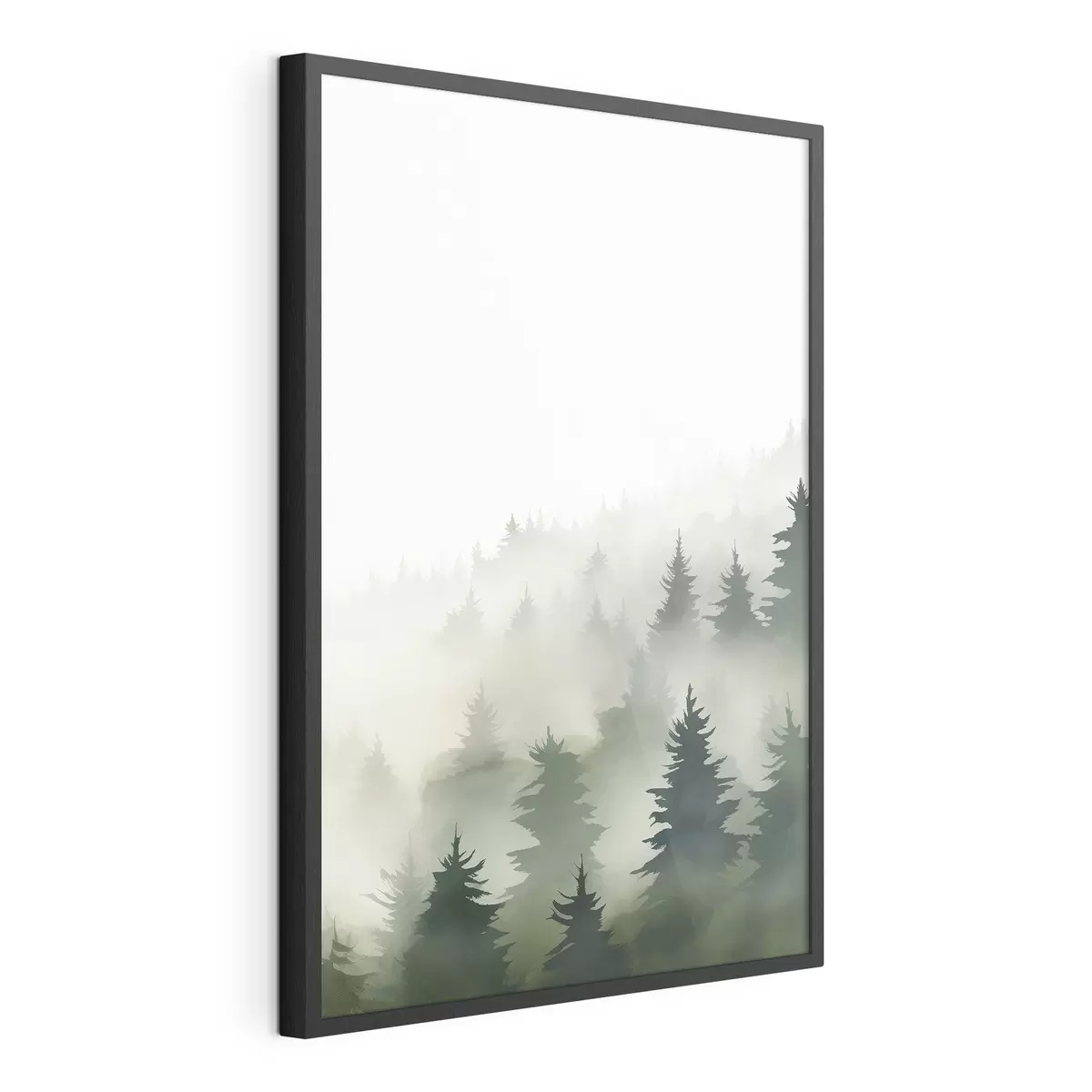 Poster Mistig bos f46876