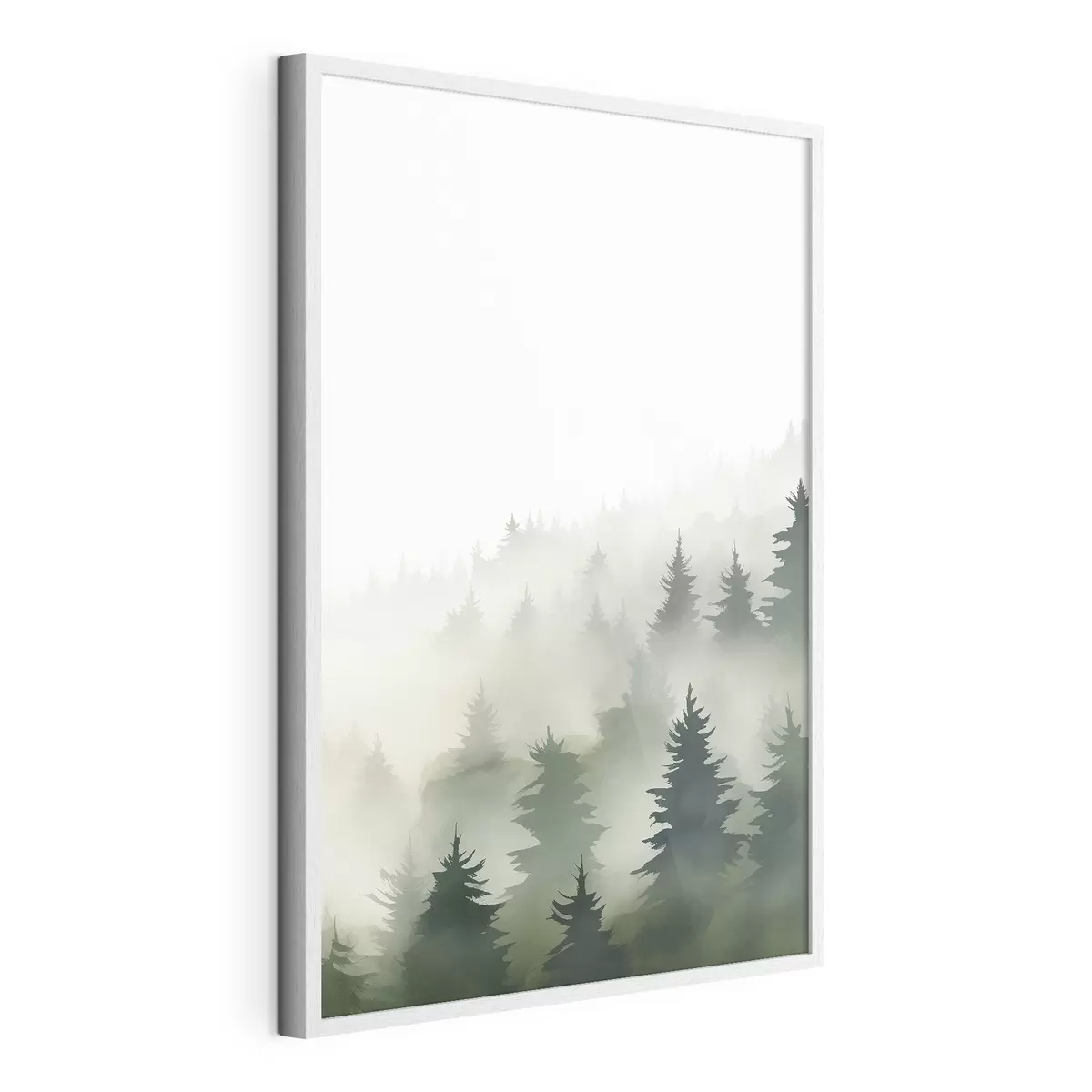 Poster Mistig bos f46876