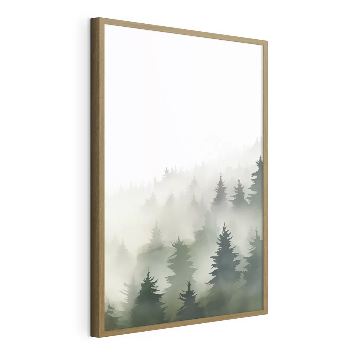 Poster Mistig bos f46876