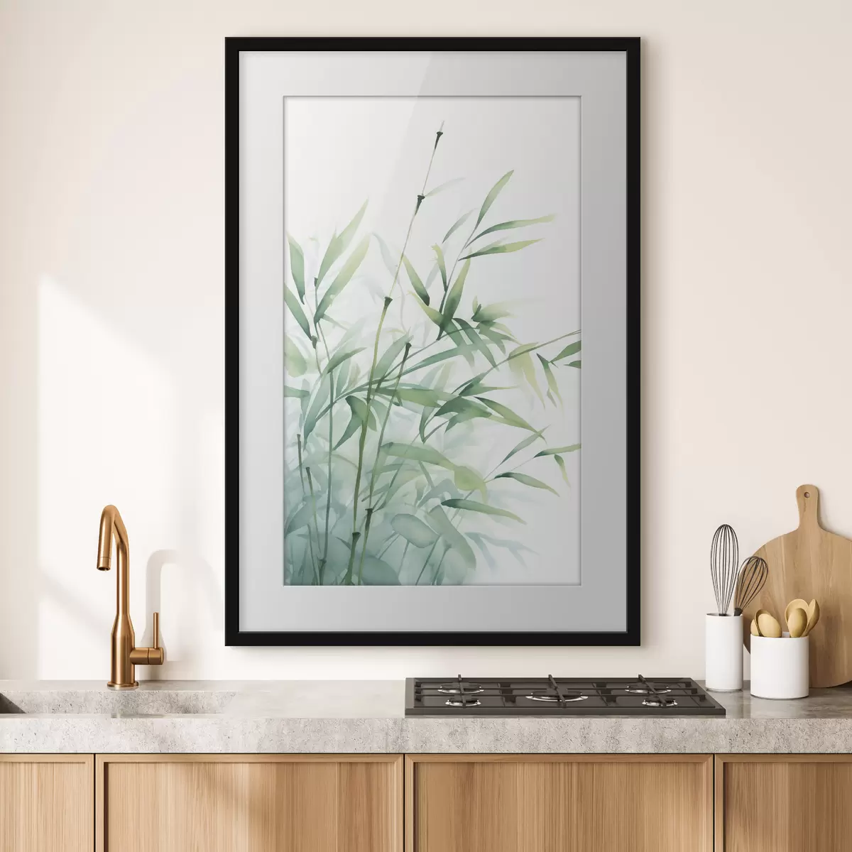 Poster Bamboeplanten f46877