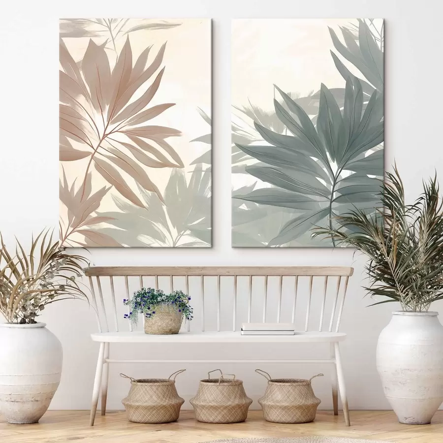  Schilderijen Tropische bladeren m01060