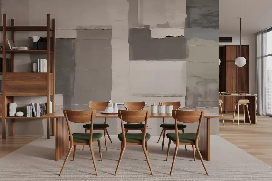 Fotobehang Rustige rechthoeken met textuur in grijs-beige tinten w04958