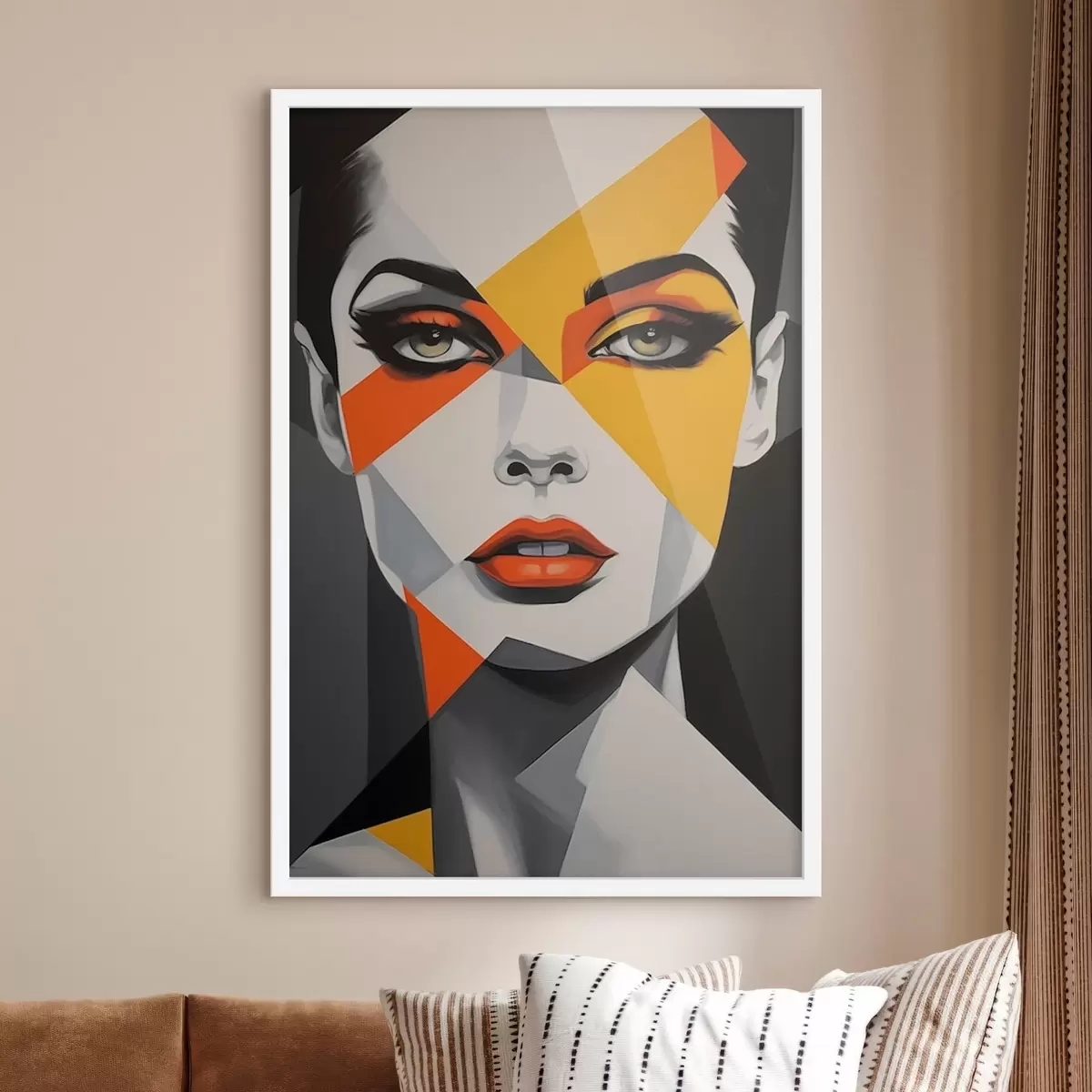 Poster Abstract portret f46865