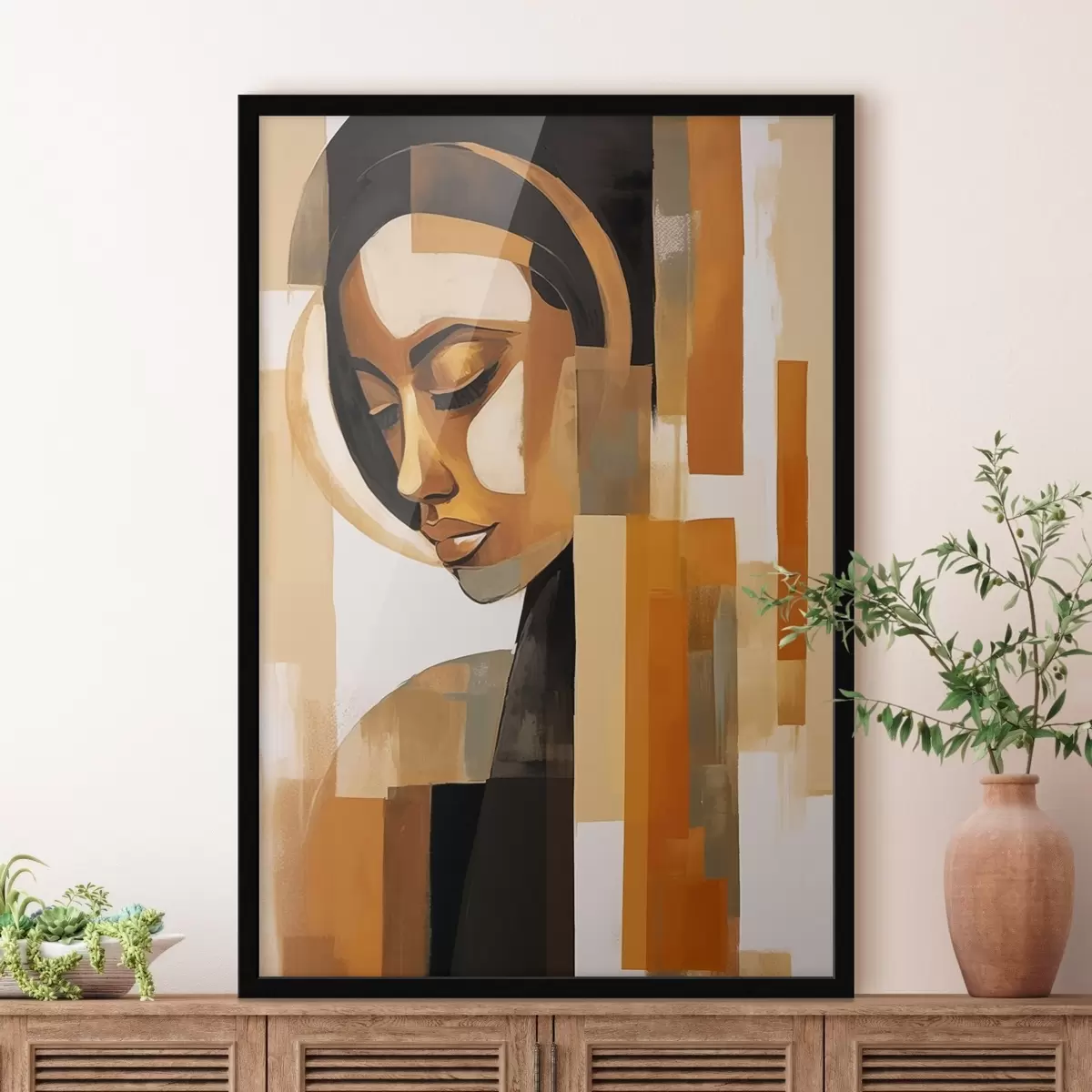 Poster Abstract portret f46867