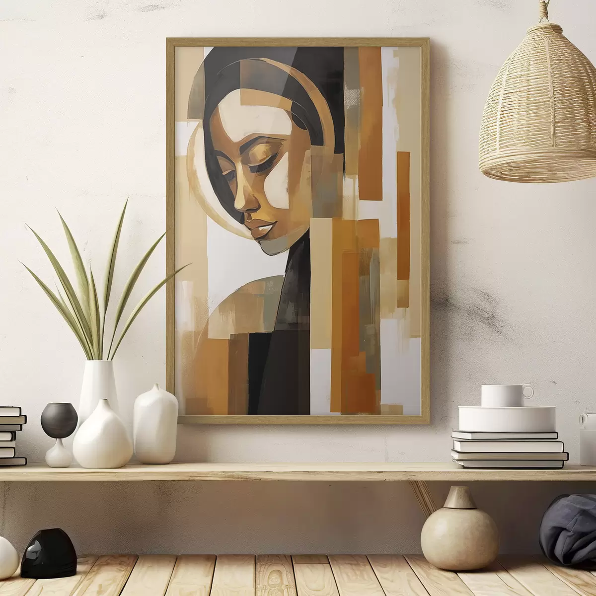 Poster Abstract portret f46867