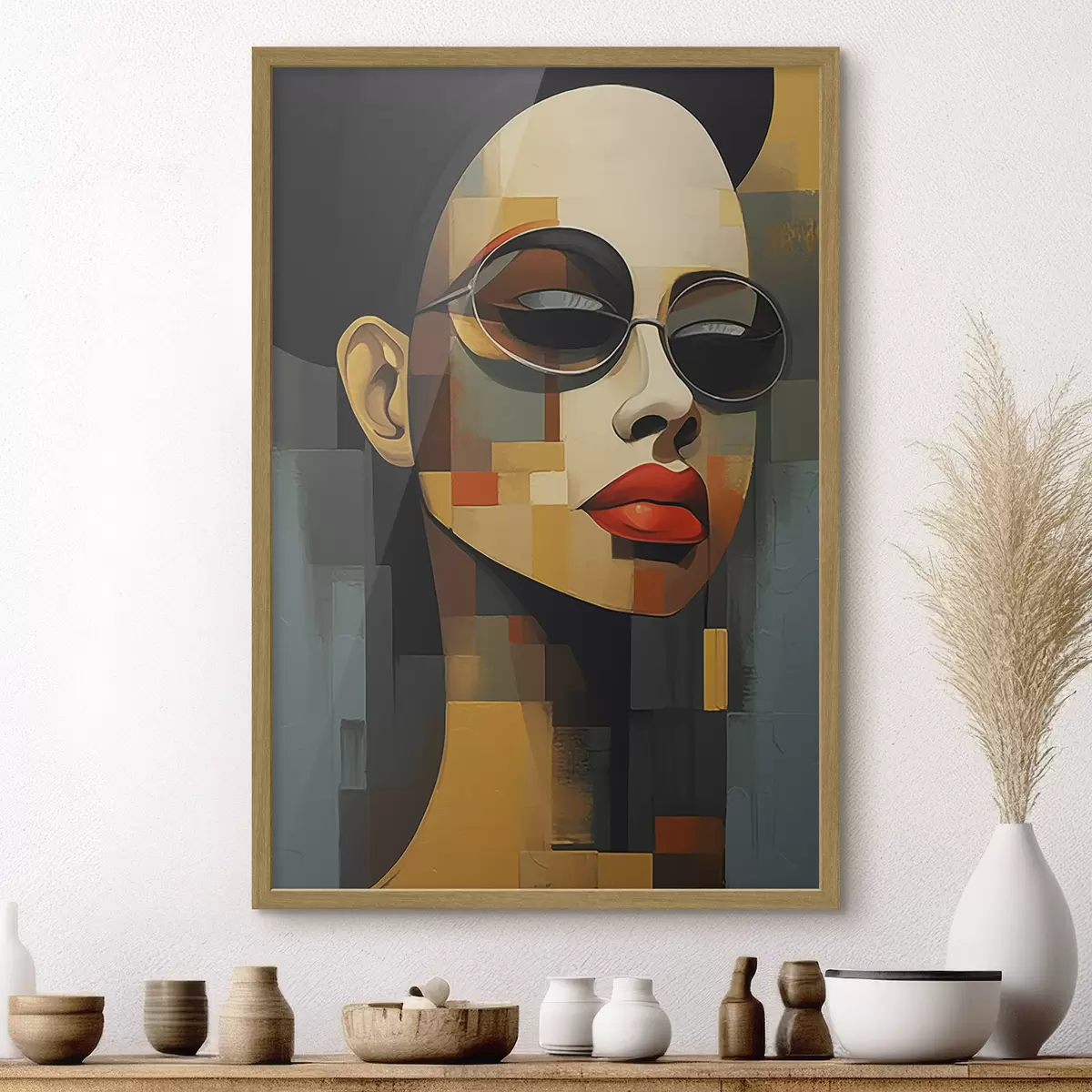 Poster Abstract portret f46868