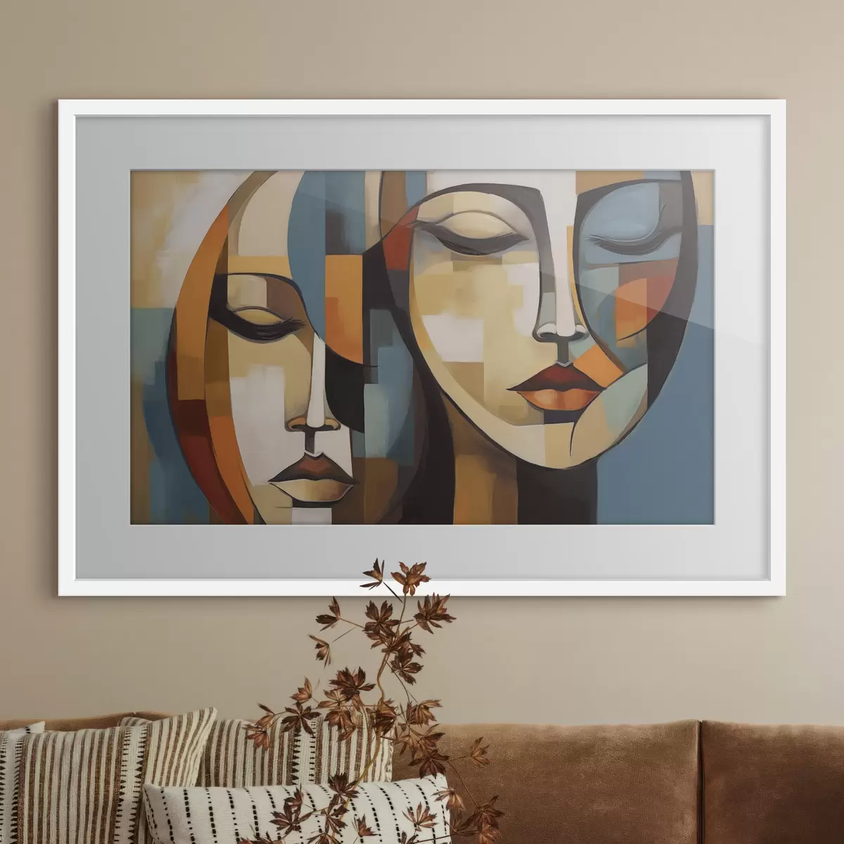 Poster Abstract portret f46869